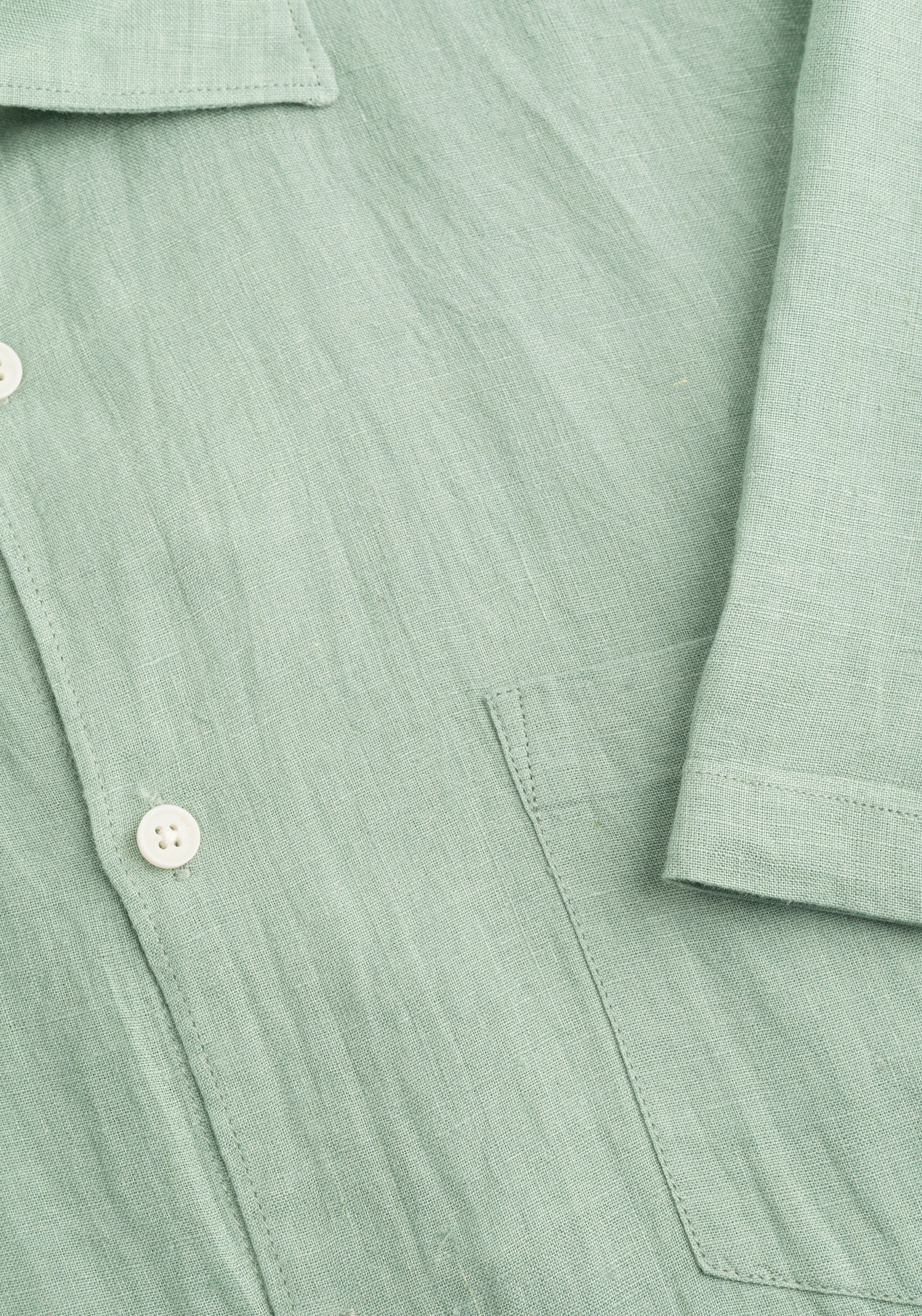 Camisa H CI Harlem Lino Unicolor Verde Med