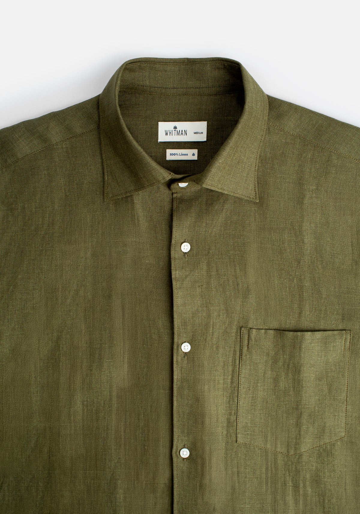 Camisa H CI Harlem Lino Verde Olive-2