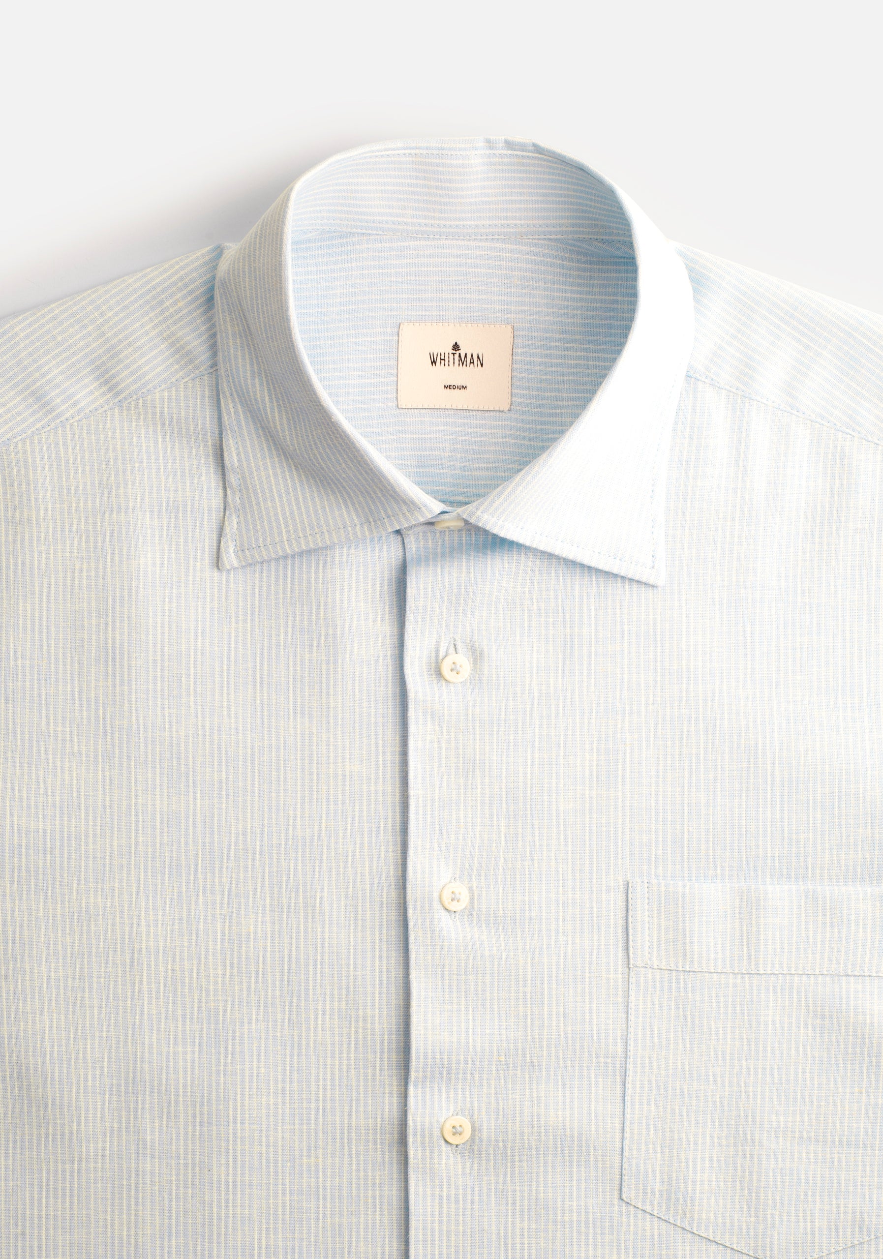 Camisa H CI Jamaica Rayas Delg Azul Claro