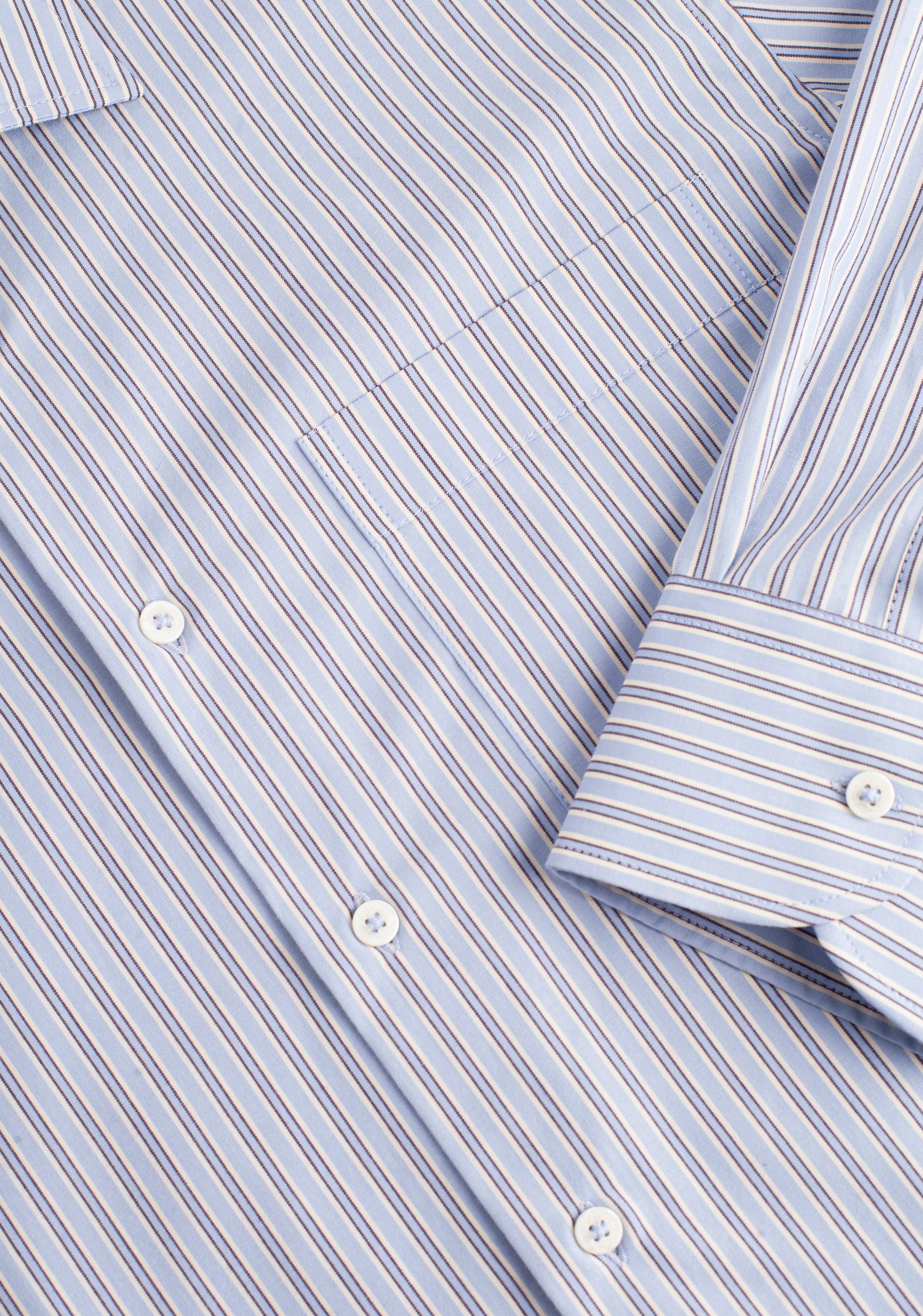 Camisa H CI Jamaica Rayas Grd Azul Claro