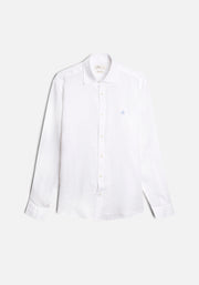 Camisa H CI Lino L-Azl Blanco