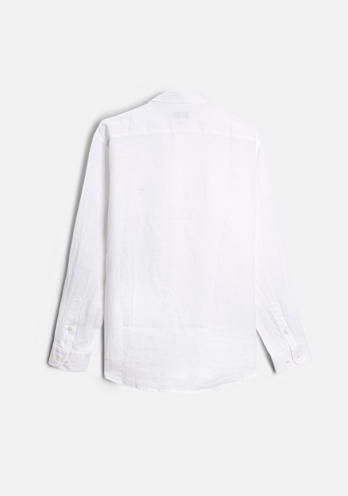 Camisa H CI Lino L-Azl Blanco