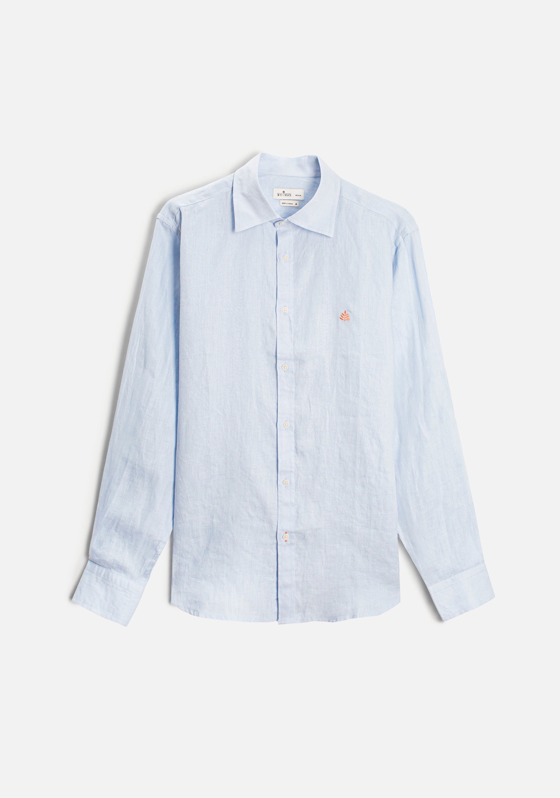 Camisa H CI Lino L-Sal Azul Claro