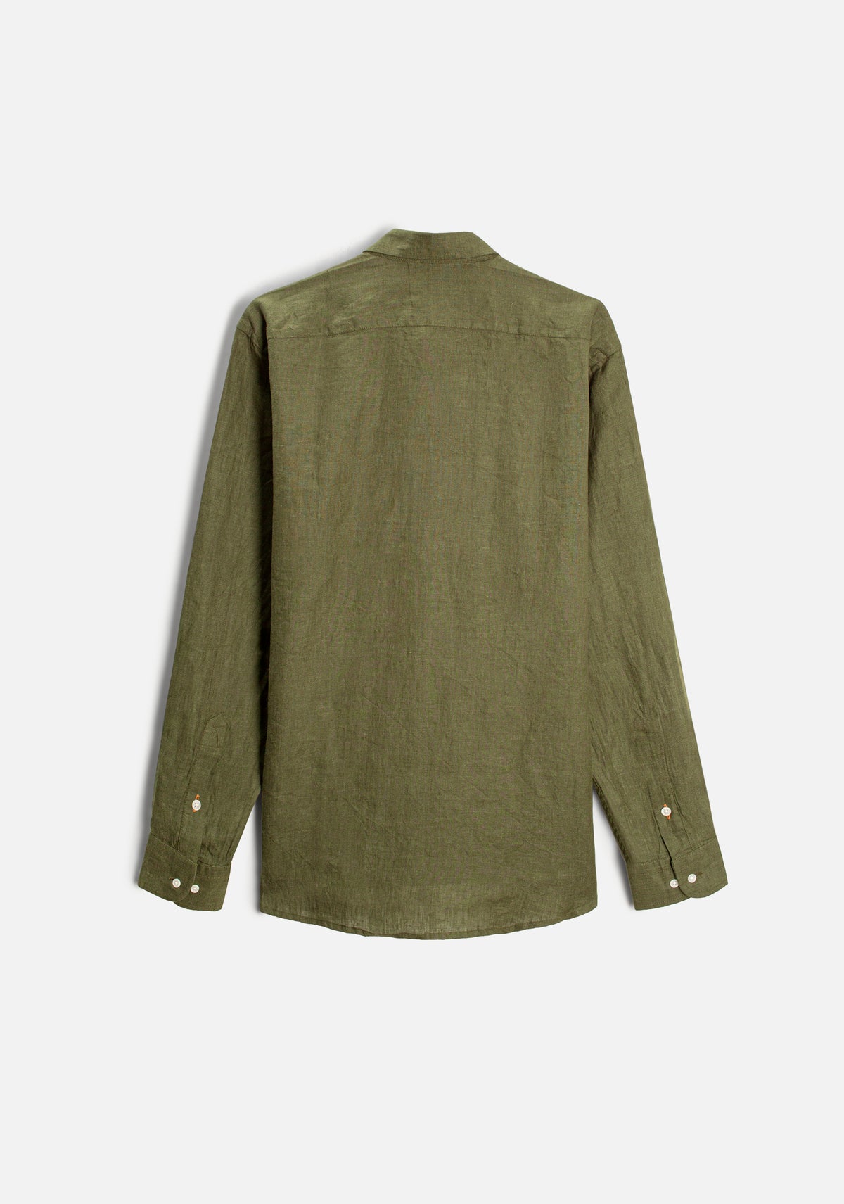 Camisa H CI Lino L-Ter Verde Olive