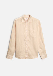 Camisa H CI Lino Unicolor Bols Avena
