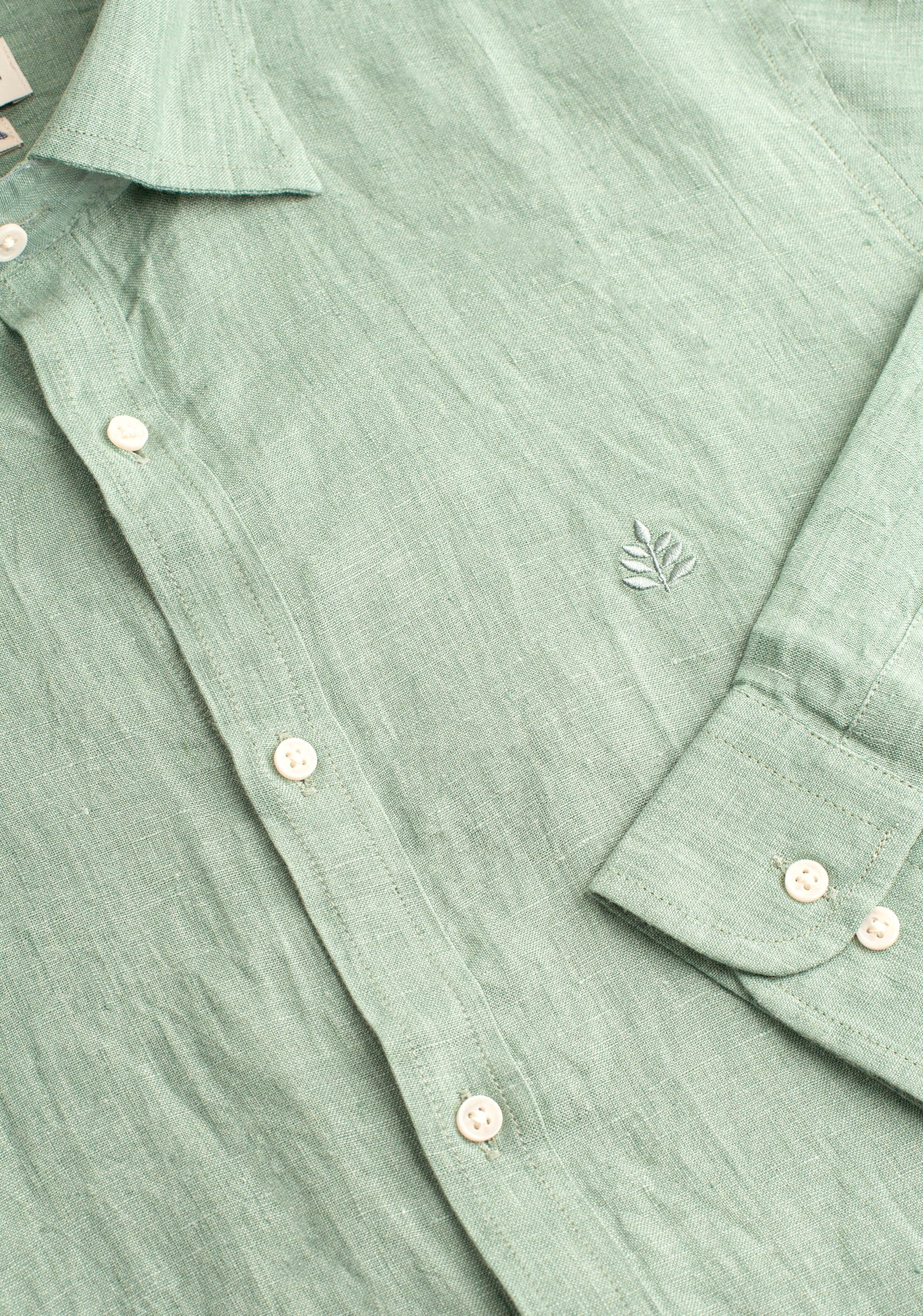 Camisa H CI Lino L-Atn Verde Med-2
