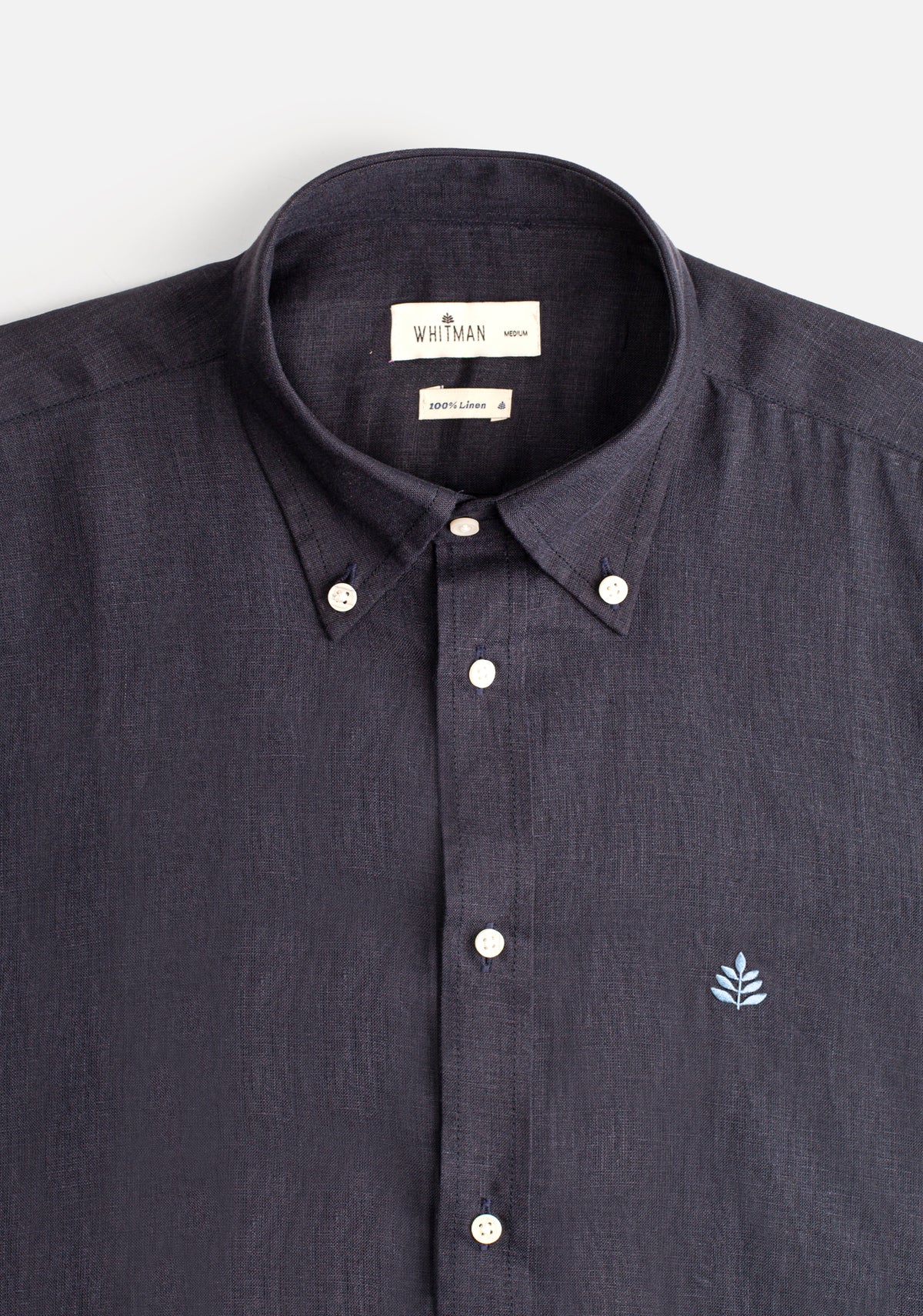Camisa H CI Lino L-Azl Azul Osc-2