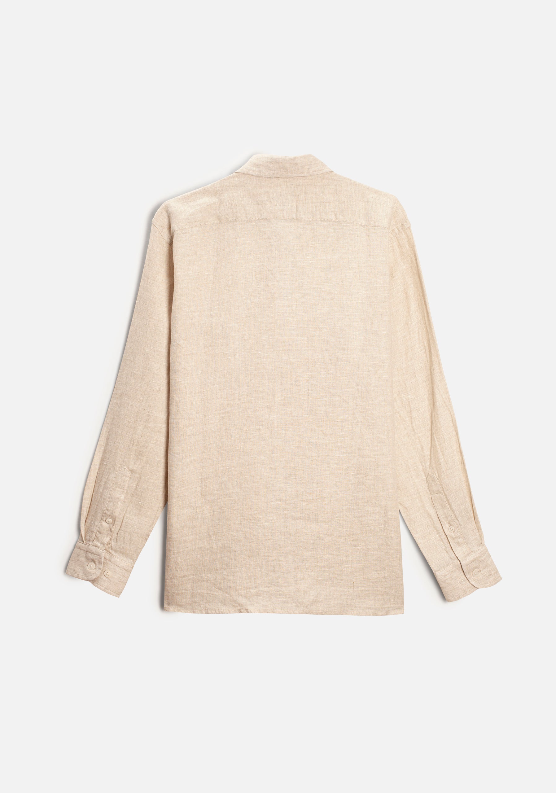 Camisa H Cachao Guayabera Unicolor  Avena