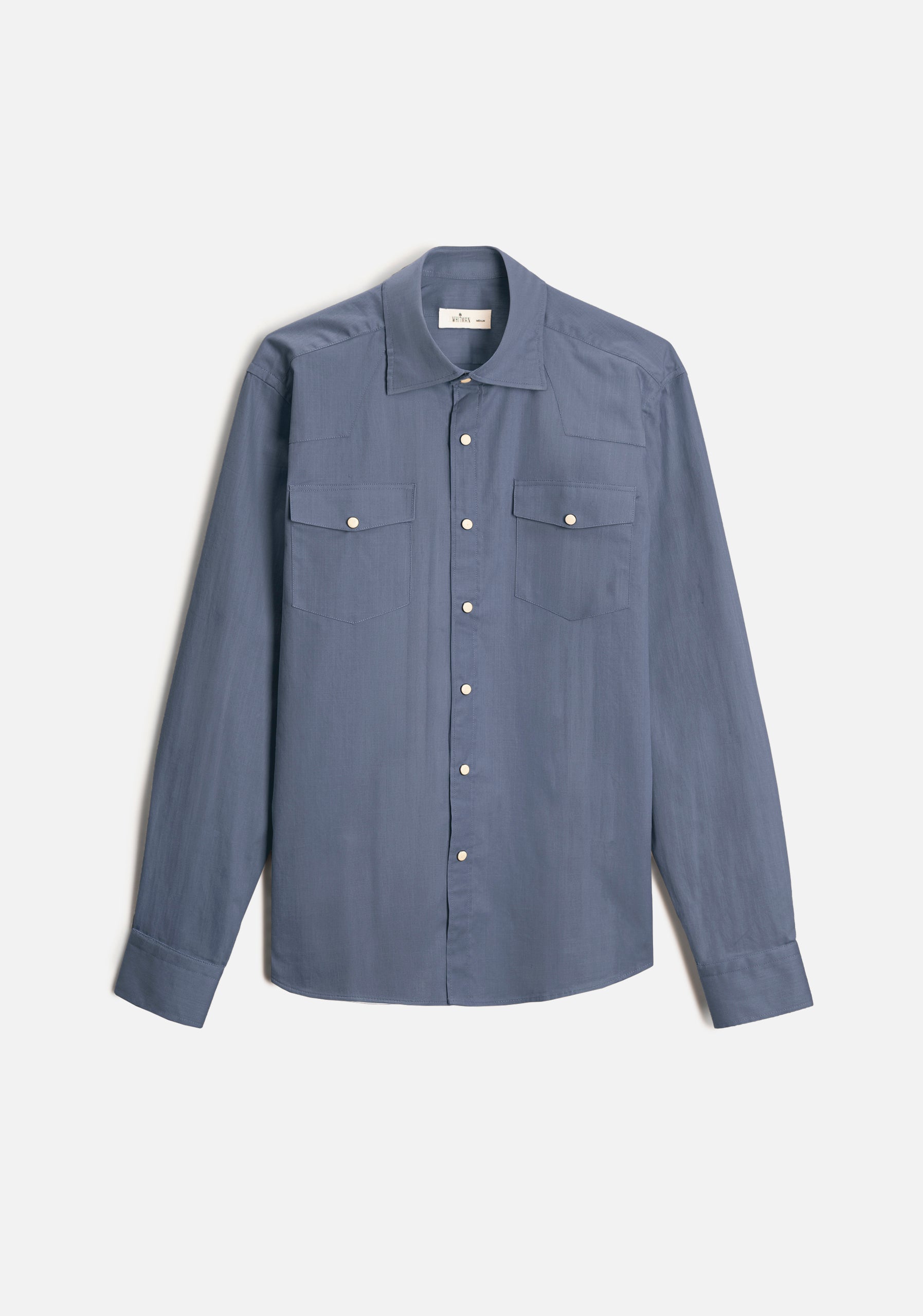 Camisa H Desert Bols Azul Med