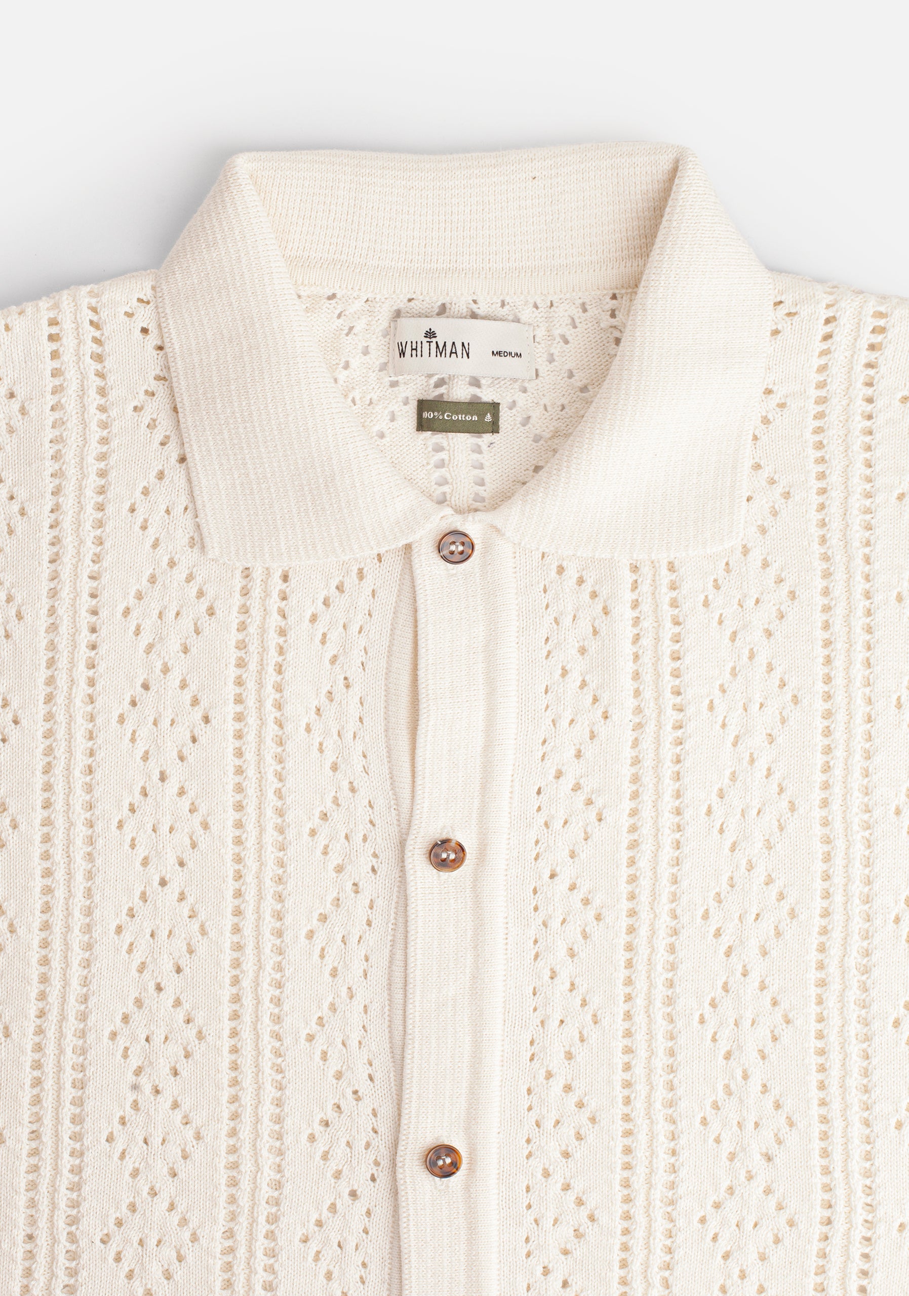 Camisa H Tejida Thomson Hueso