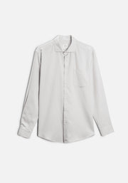 Camisa hombre gris Hamilton de Whitman en Tencel y algodón.