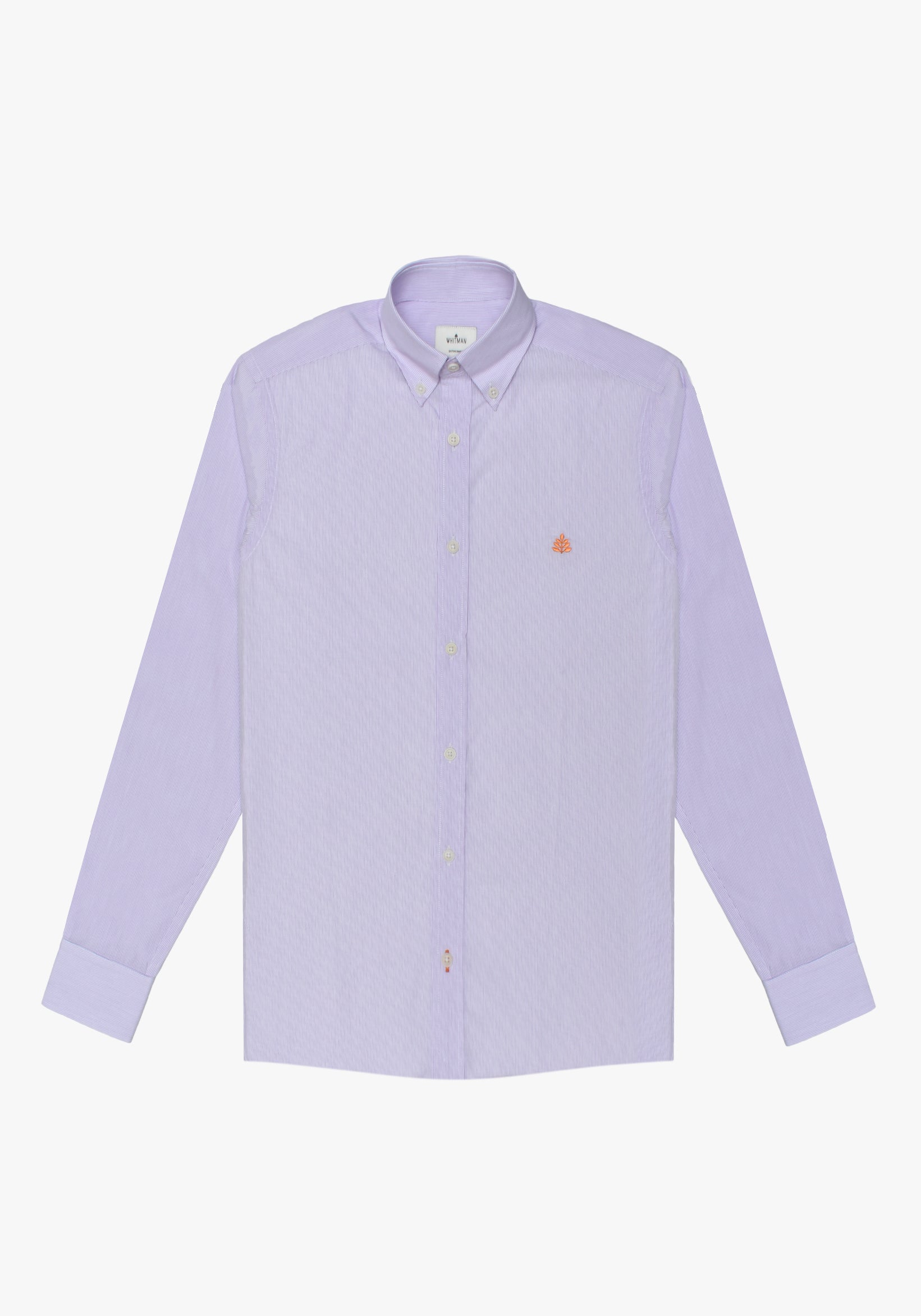 Camisa Whitman Líneas Delgadas Lila-Blanco