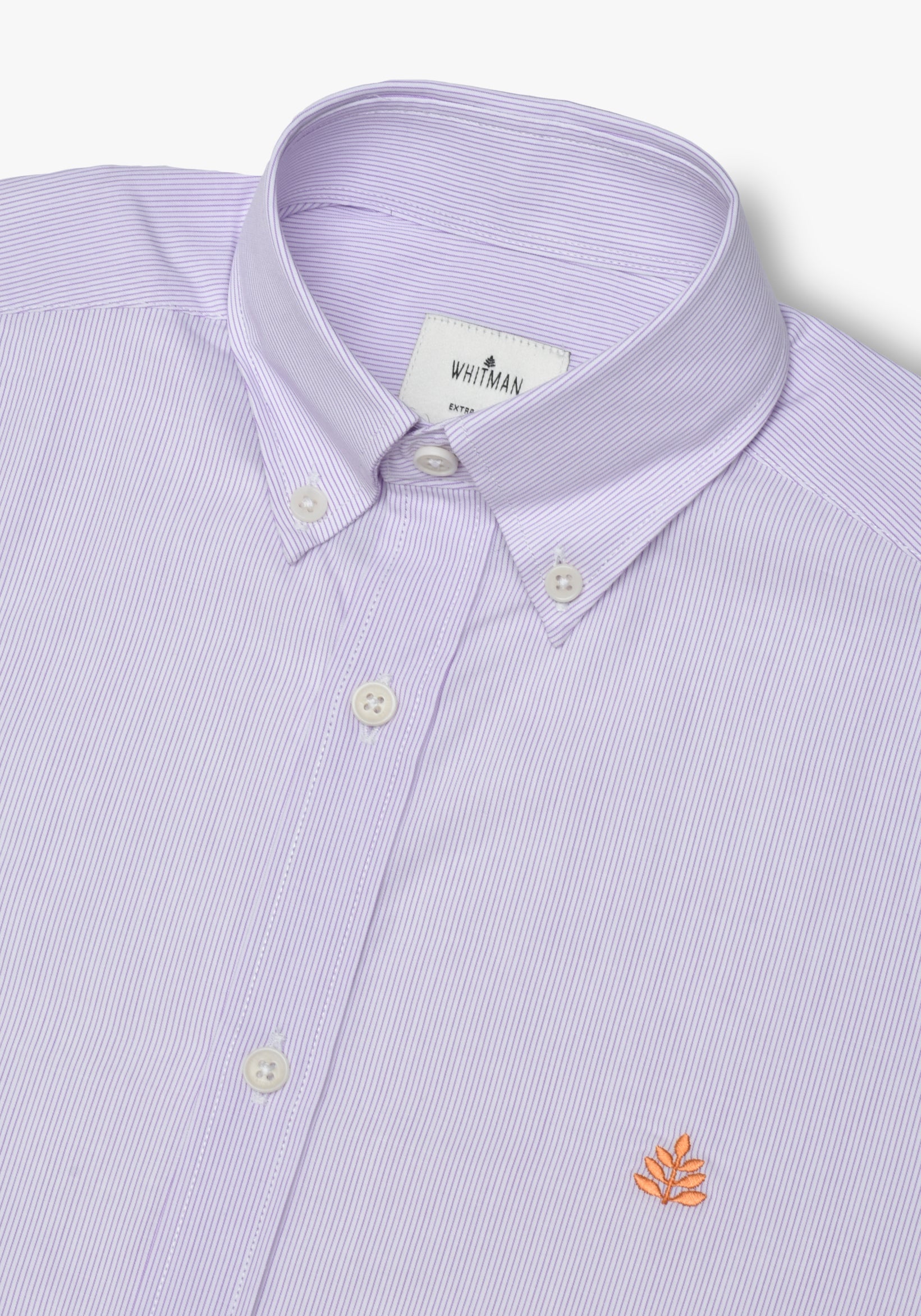 Camisa Whitman Líneas Delgadas Lila-Blanco