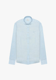 Camisa Lino Cf Azul Celeste L-Atn