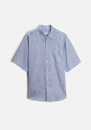 Camisa Lino Harlem Azul Mil Rayas