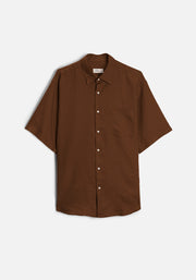 Camisa Lino Harlem Tabaco