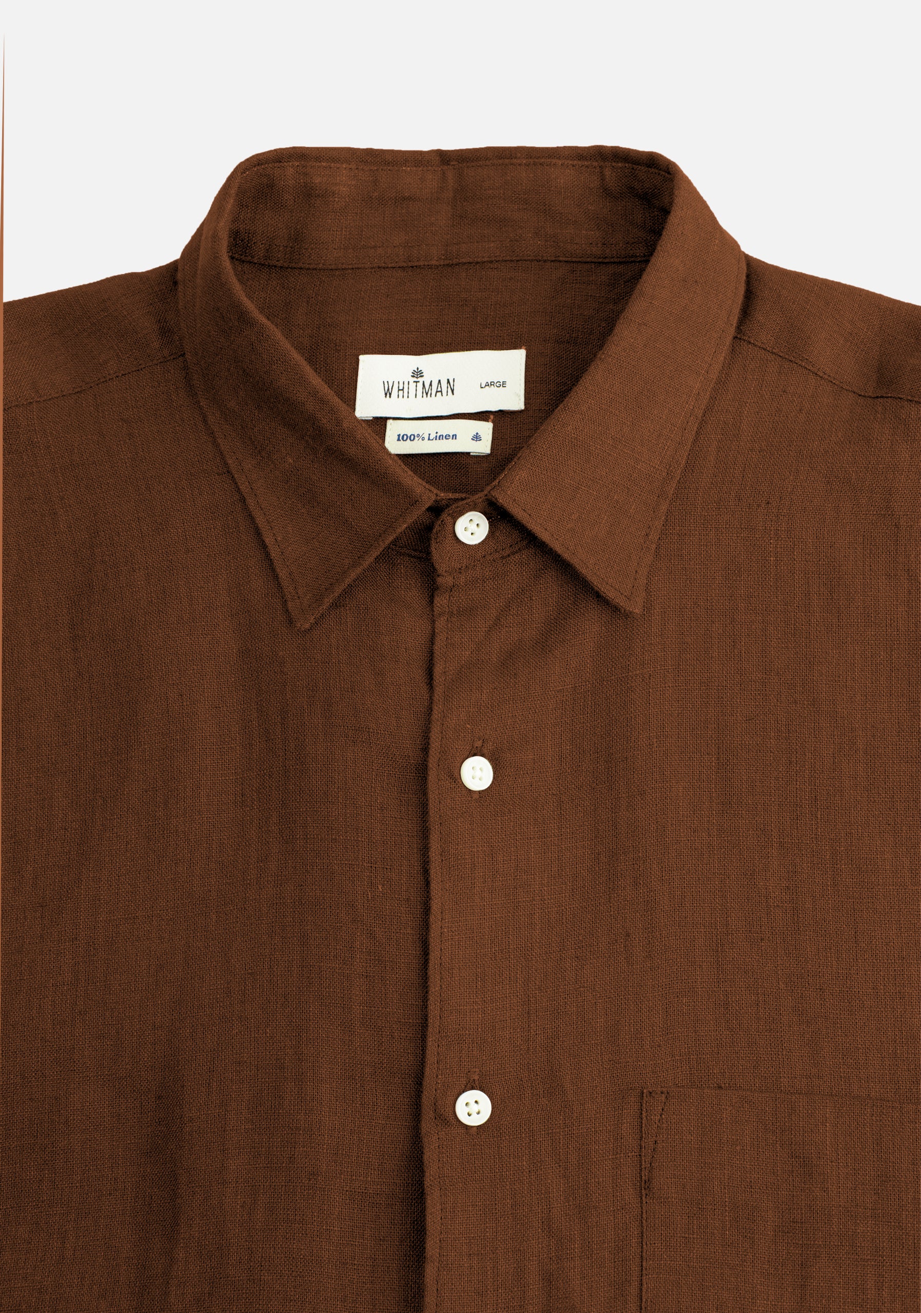 Camisa Lino Cf Harlem Tabaco