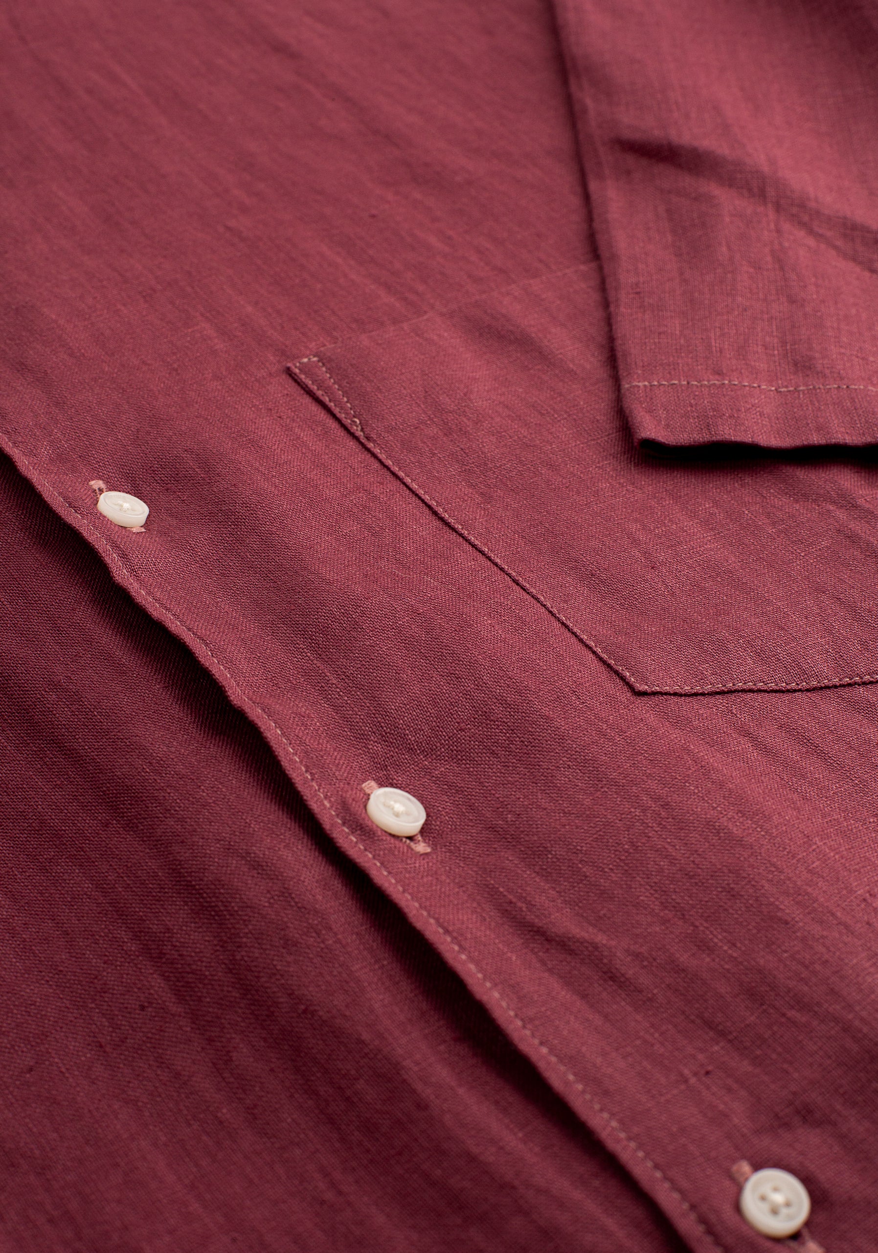 Camisa Lino Cf Harlem Vino Tinto