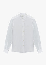 Camisa Lino Cuello Nerú Blanco