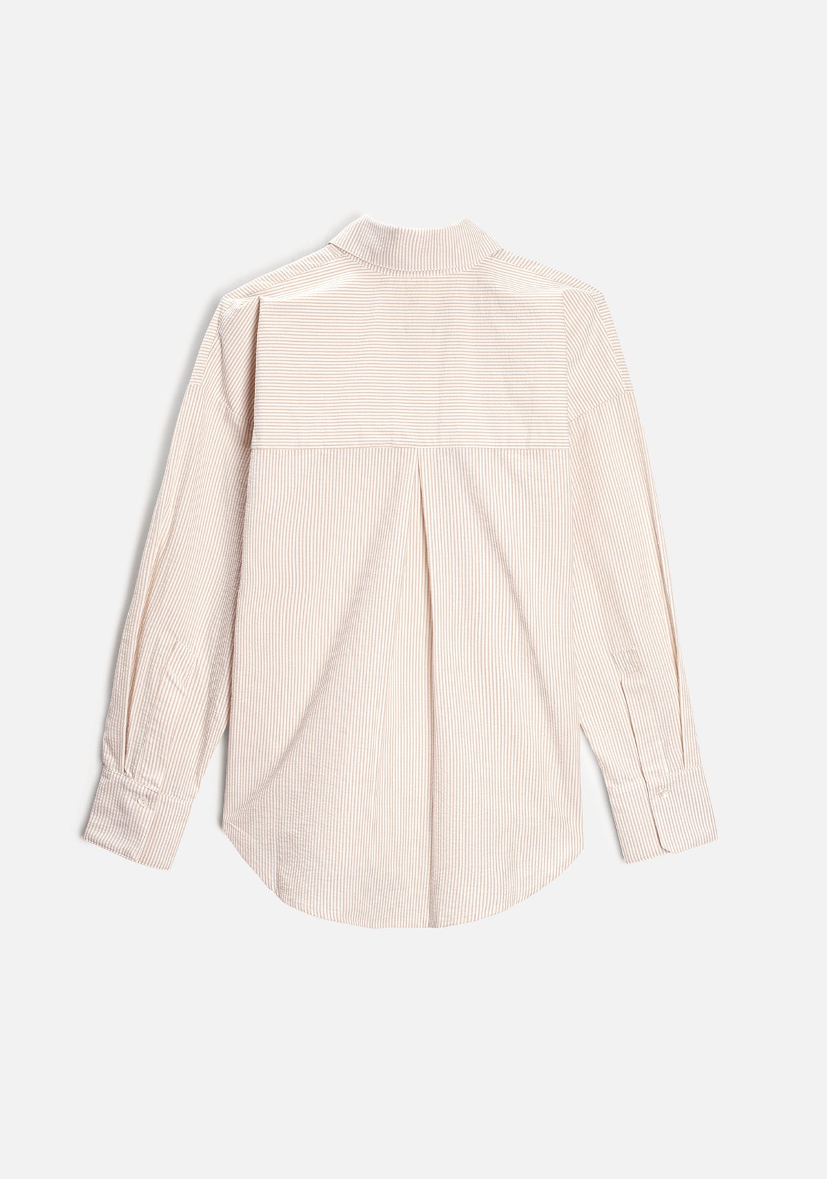 Camisa M Antonella Rayas Marfil - Beige