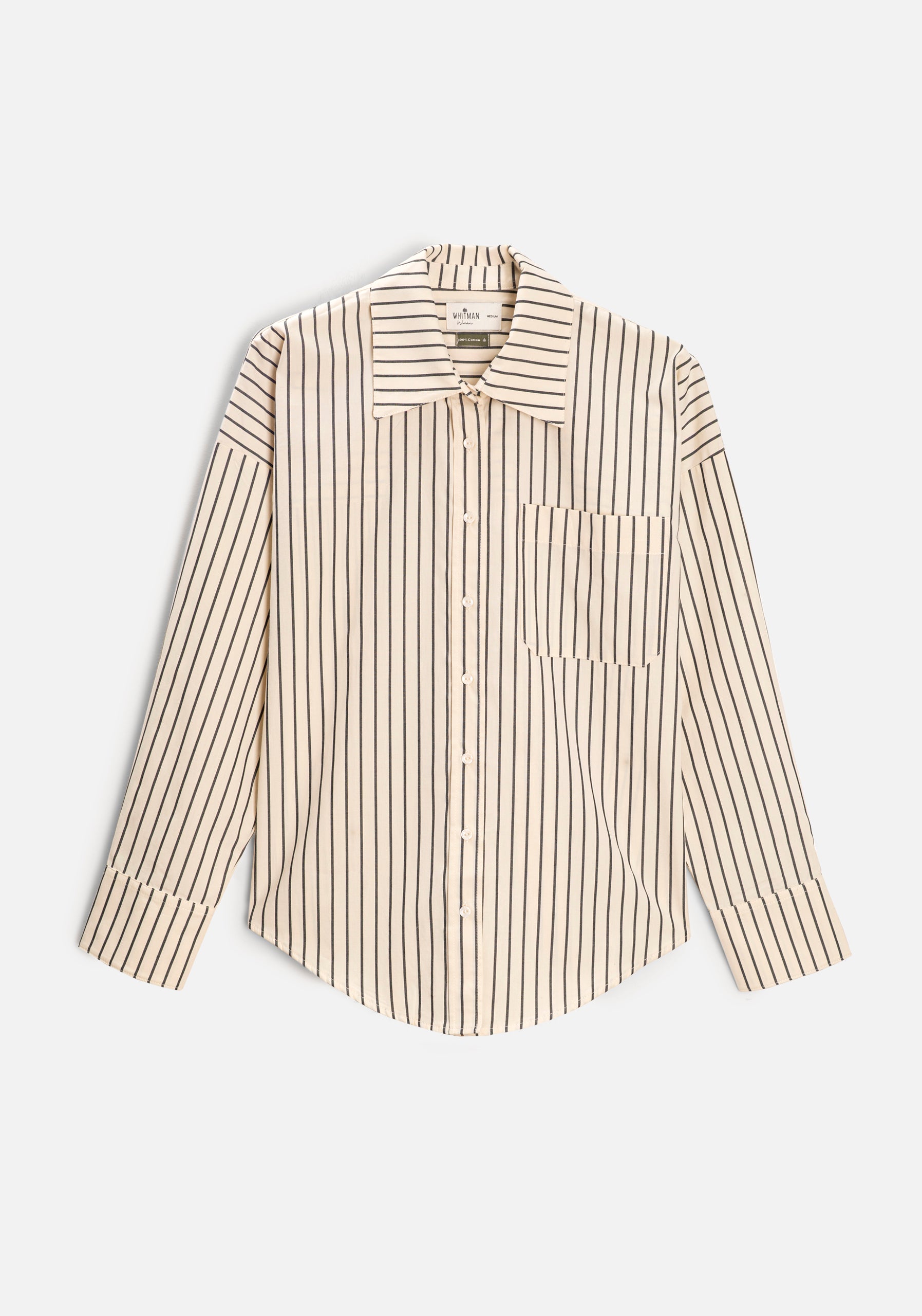 Camisa M Antonella Rayas GRD Beige