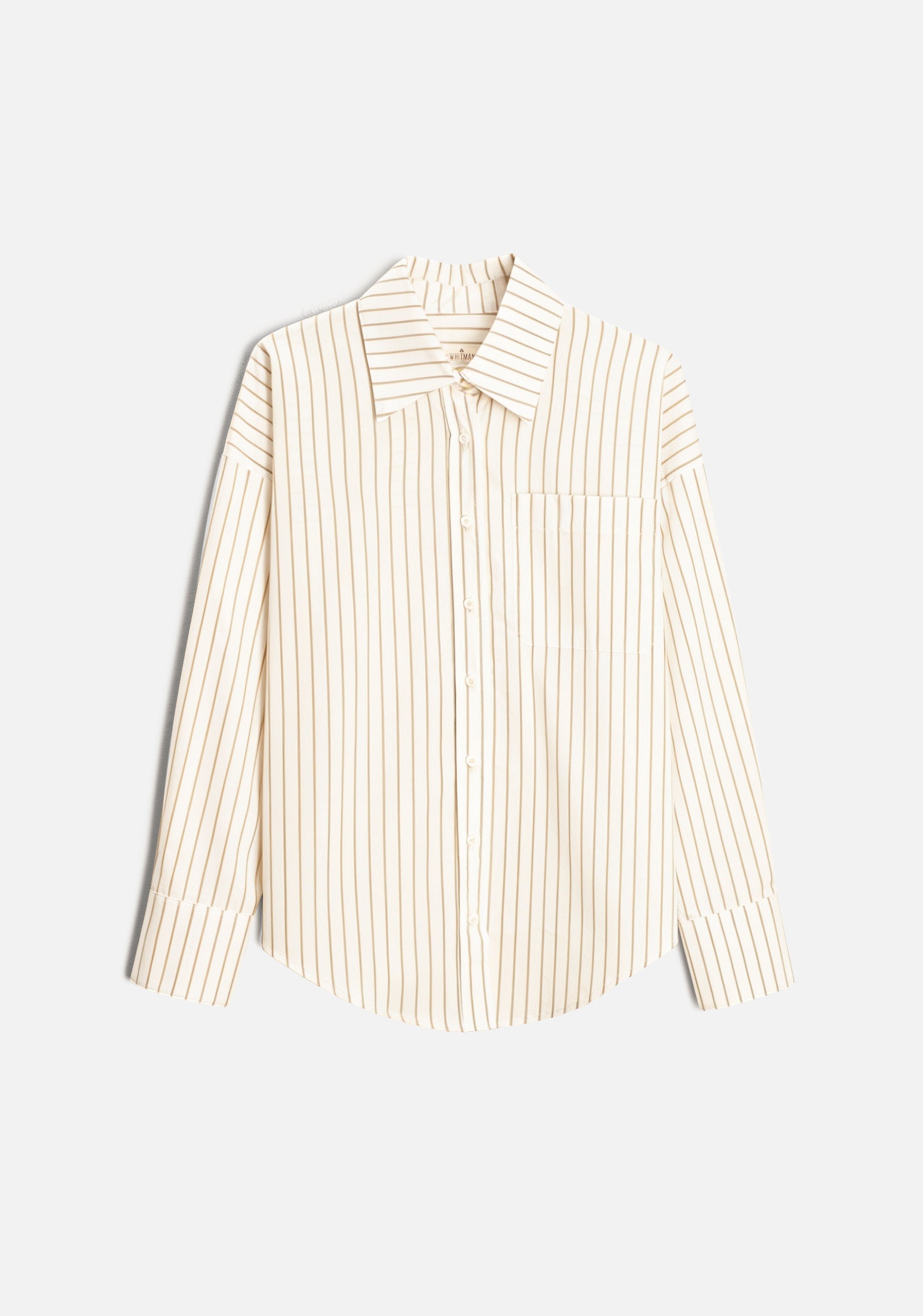 Camisa M Antonella Rayas Marfil - Taupe