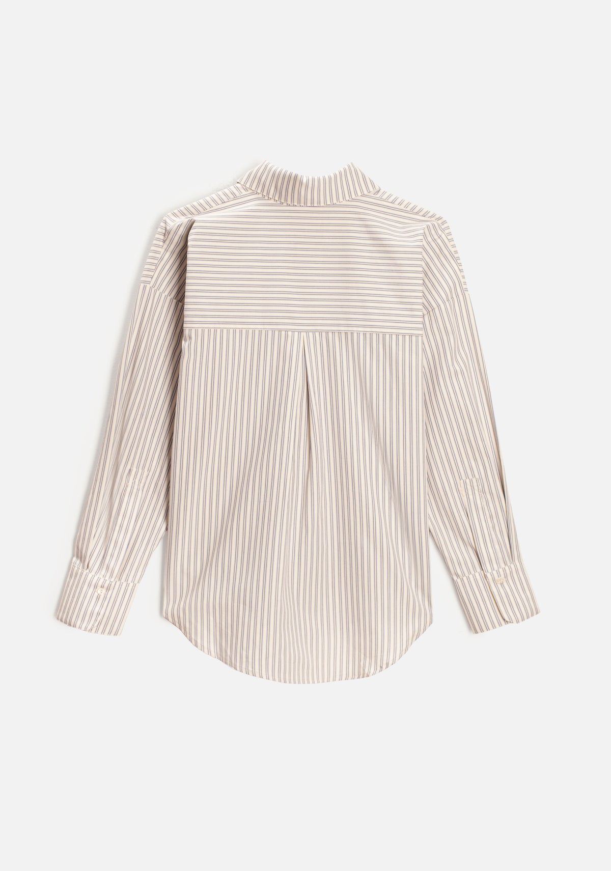 Camisa Antonella Rayas Marfil - Azul