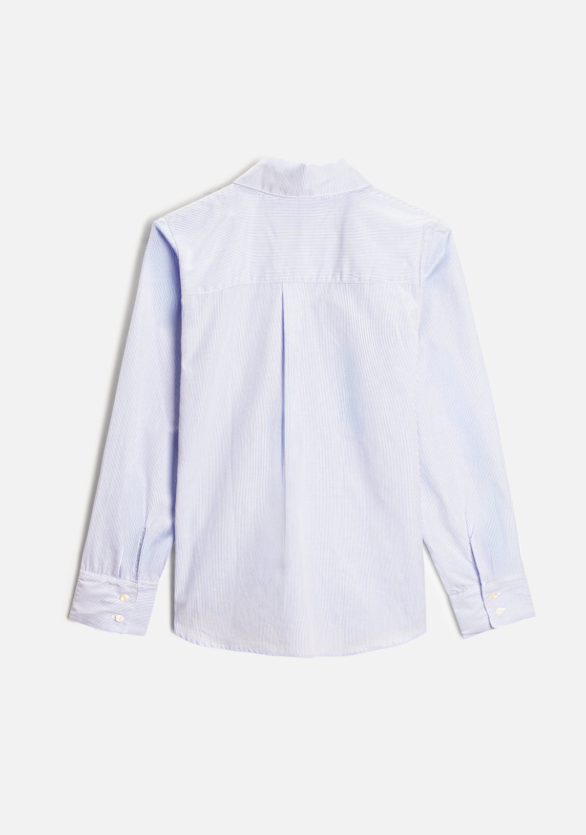 Camisa M Isabella Rayas Azul Claro-4