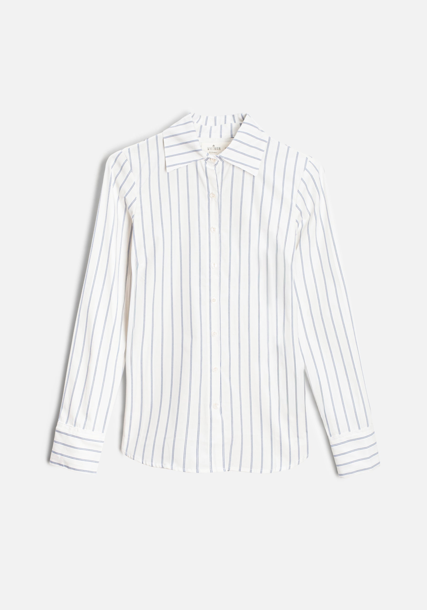 Camisa M Isabella Rayas Marfil - Azul Claro