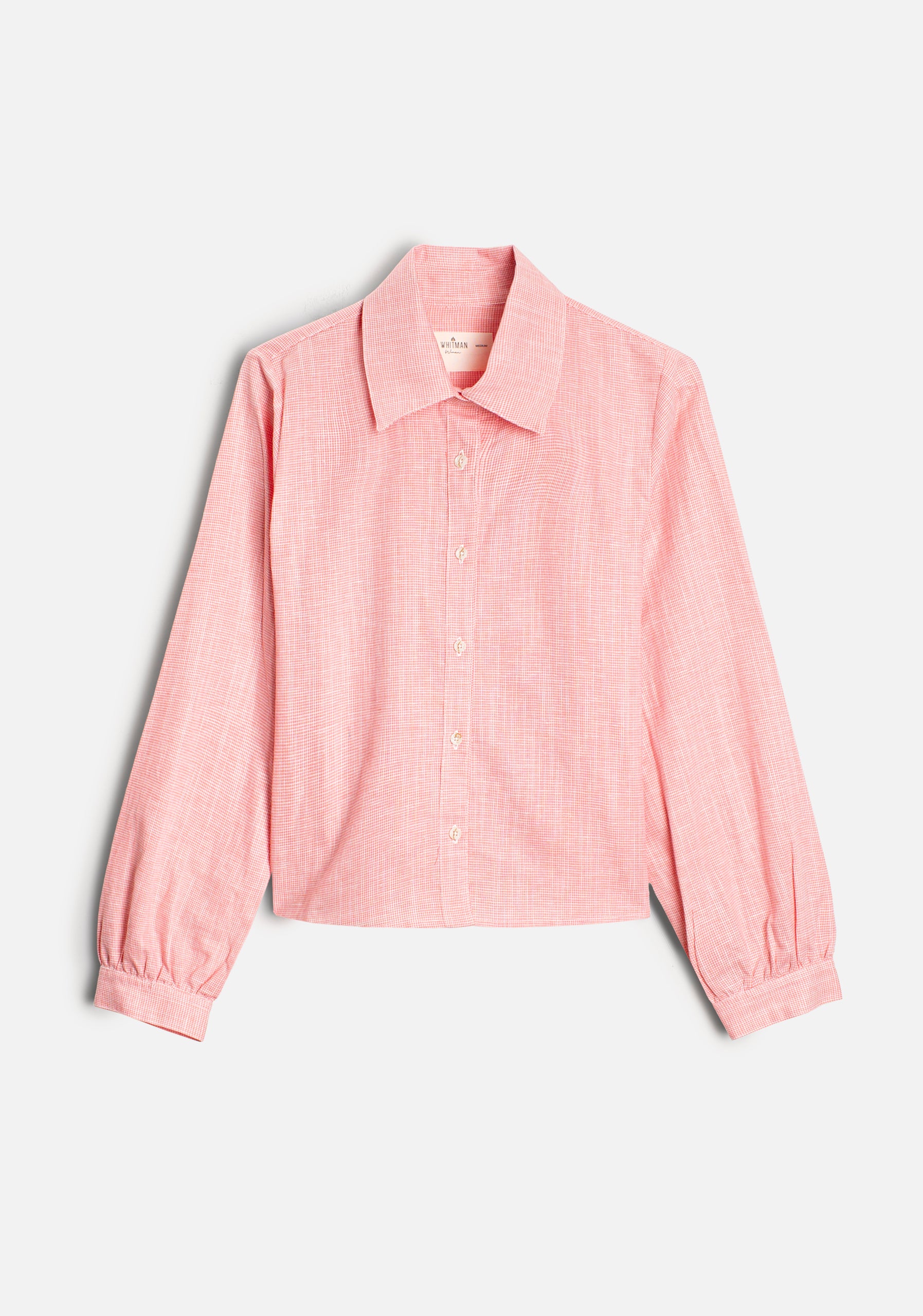 Camisa M Marianne Cuadros Rosado