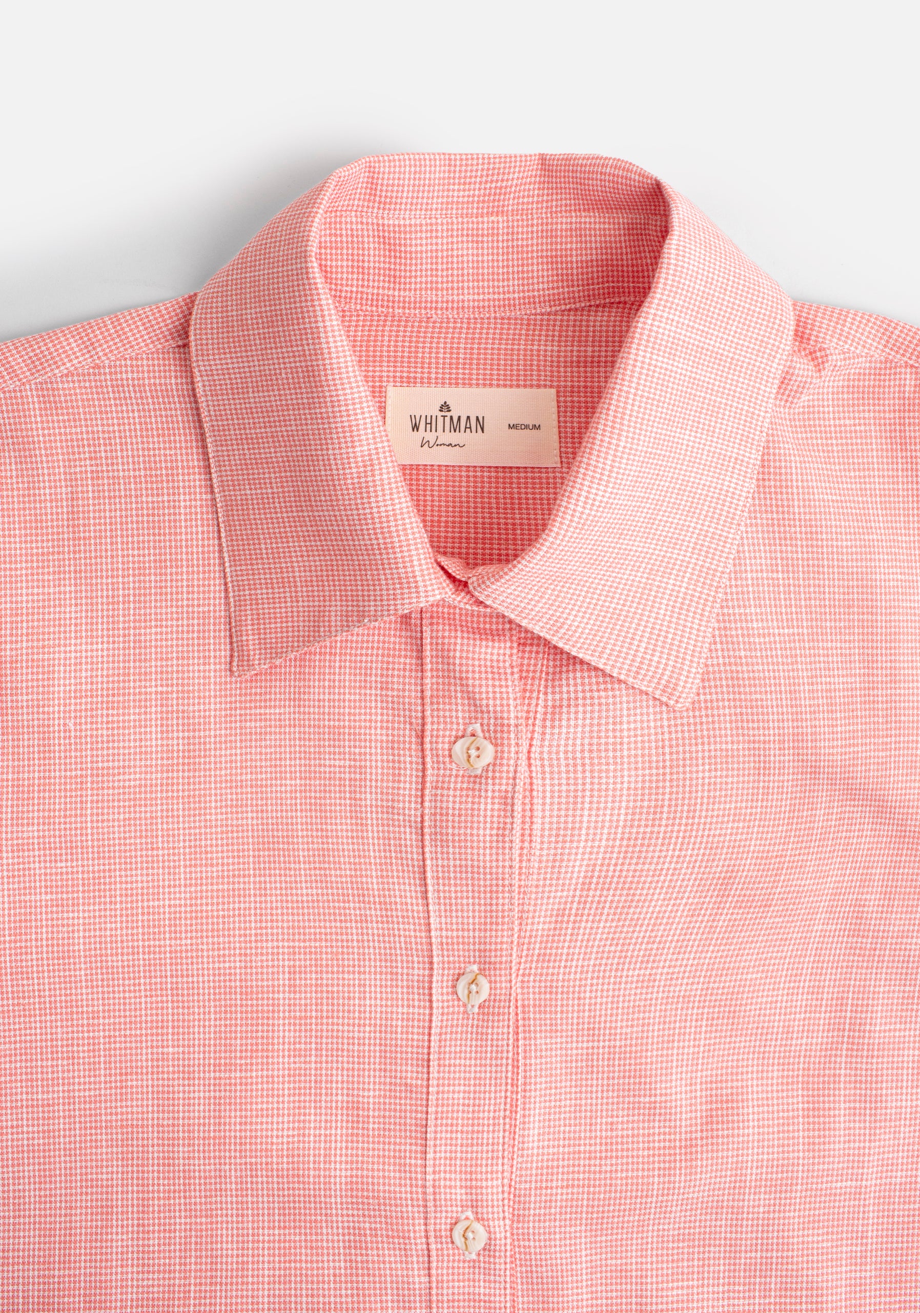 Camisa M Marianne Cuadros Rosado