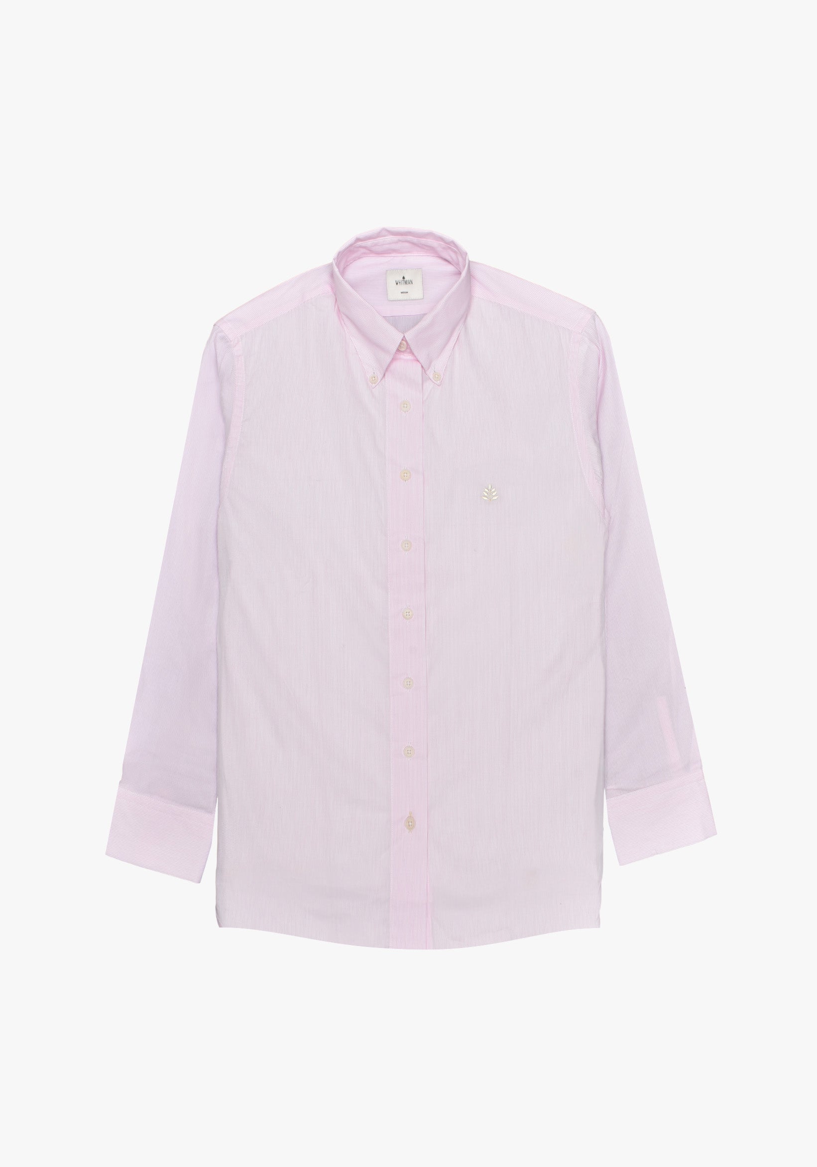 Camisa Mujer Líneas Delgadas Rosada - Blanco