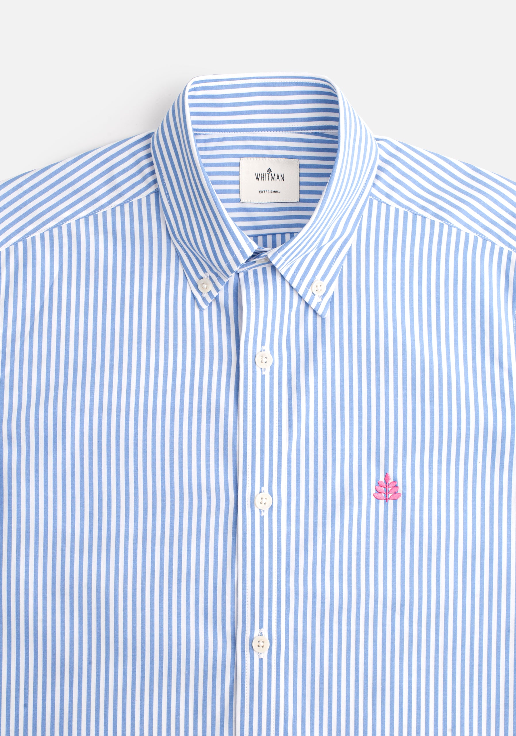 Camisa Rayas Med. Azul Medio - Blanco CBD L-ros