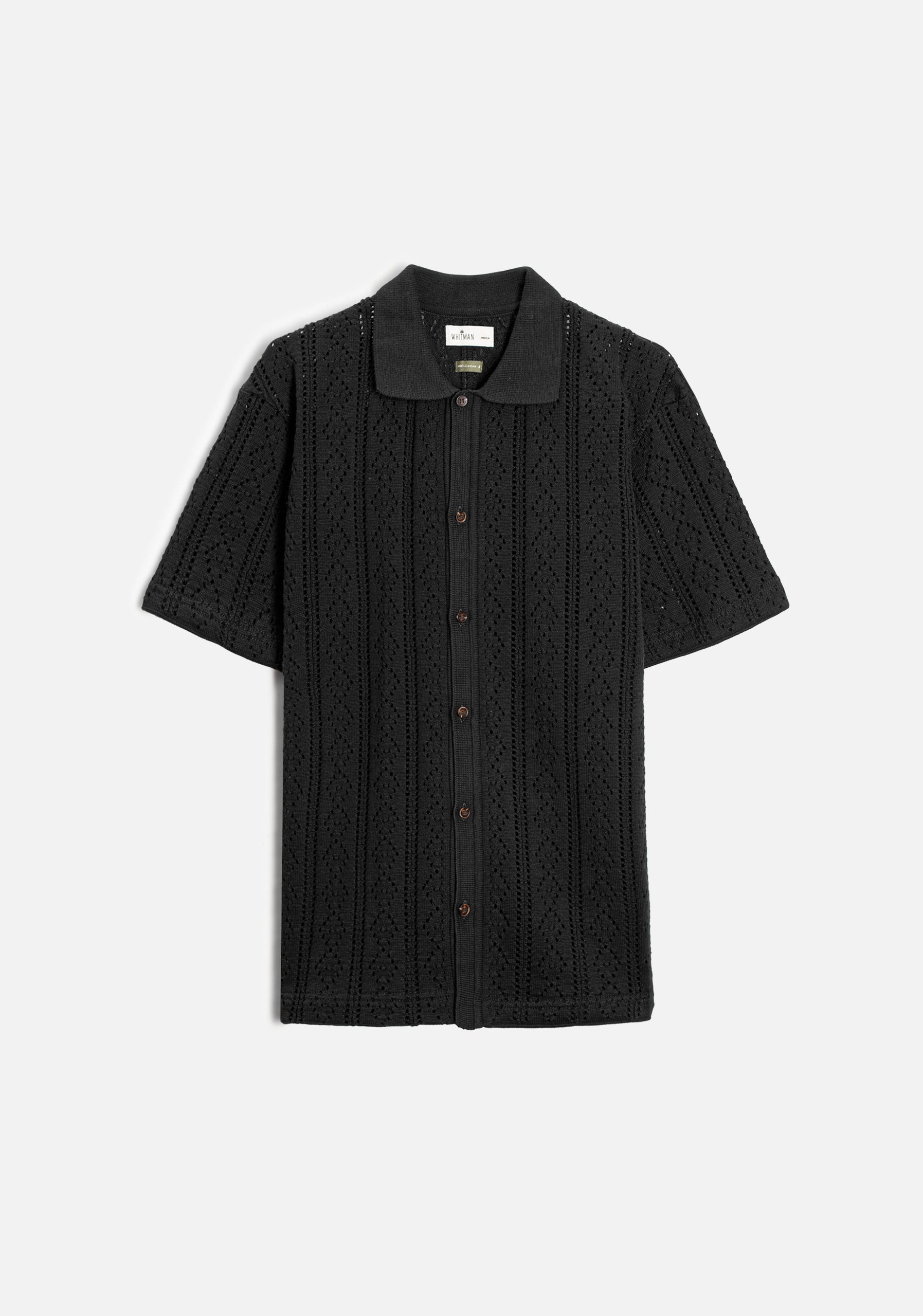 Camisa H Tejida Thomson Negro