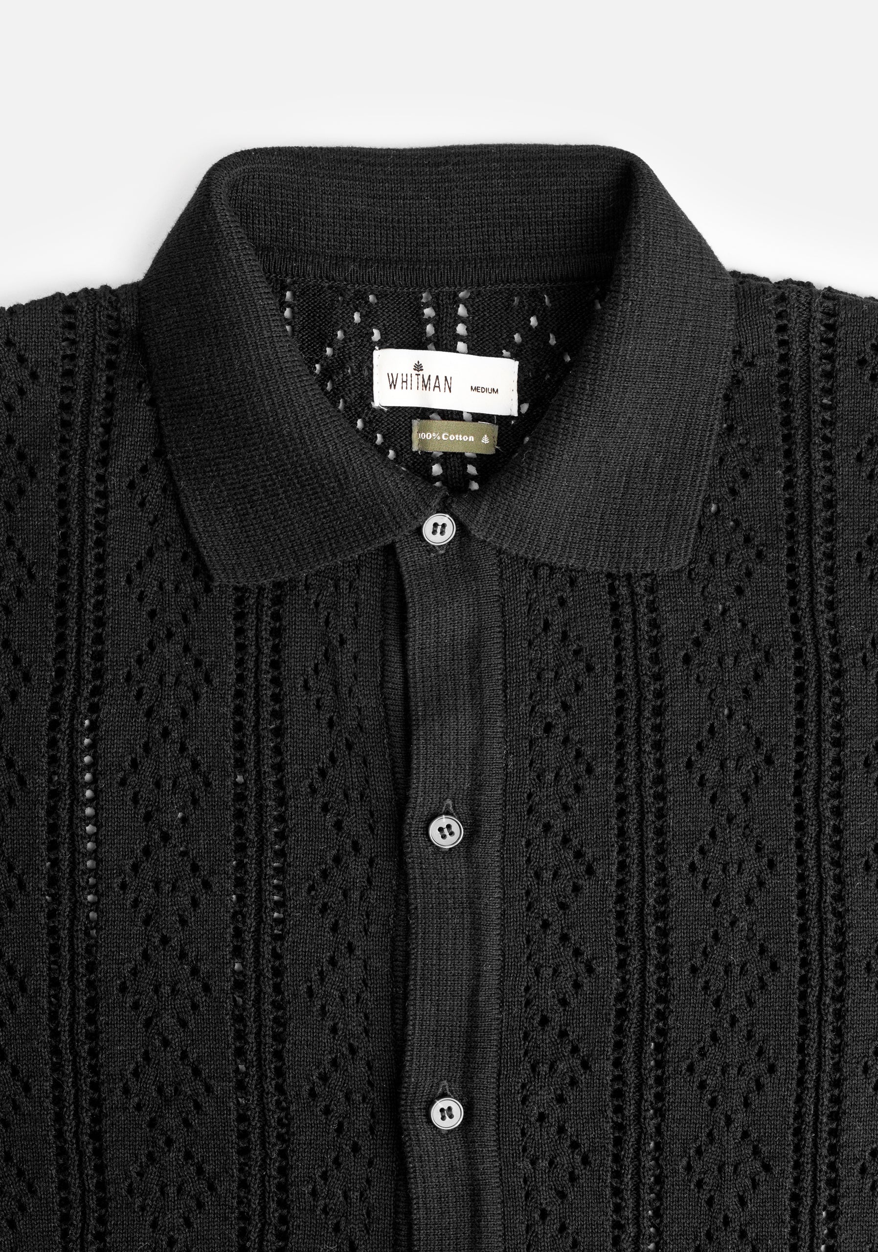 Camisa H Tejida Thomson Negro