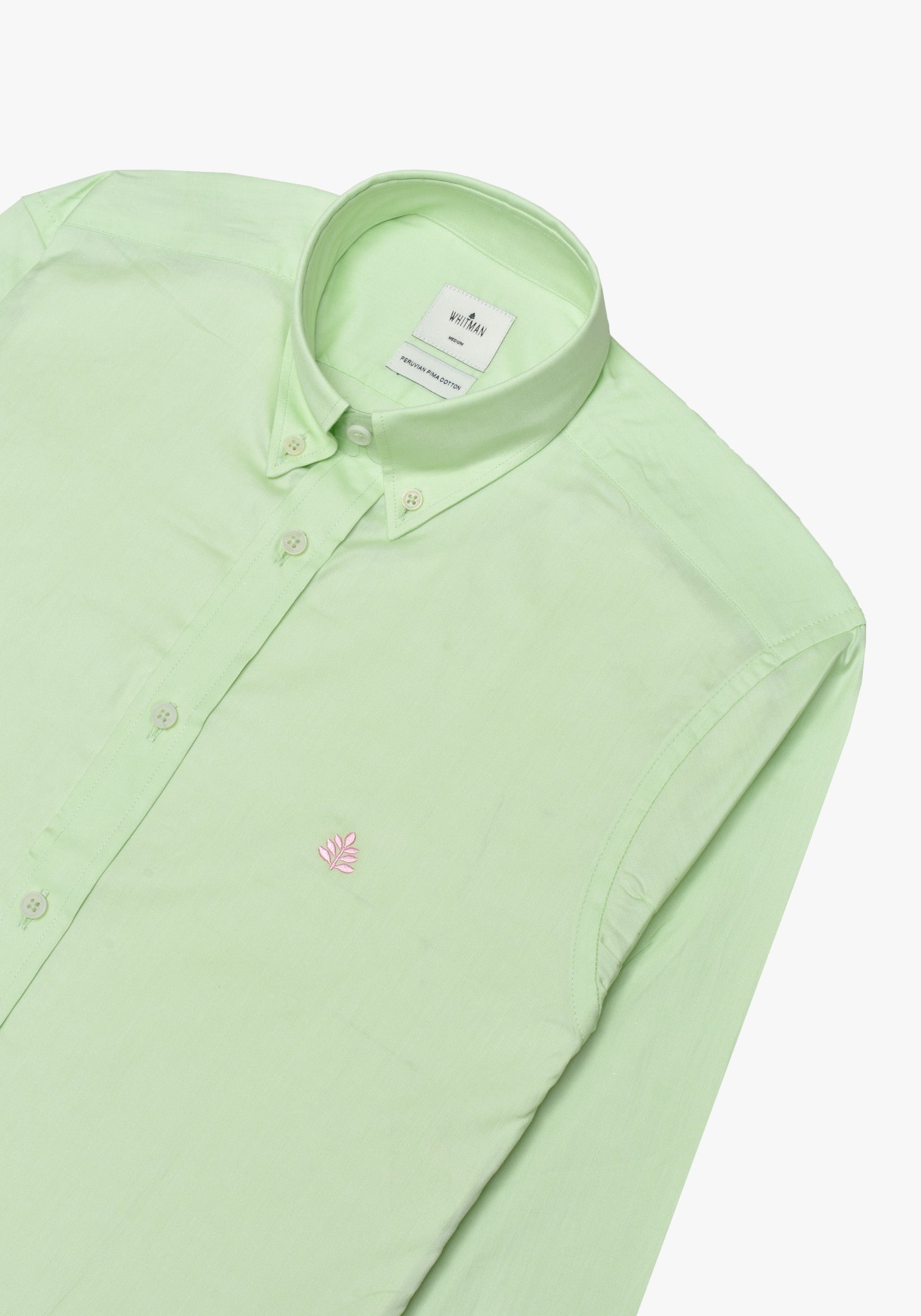 Camisa Verde Manzana Cuello Button Down L-Ros