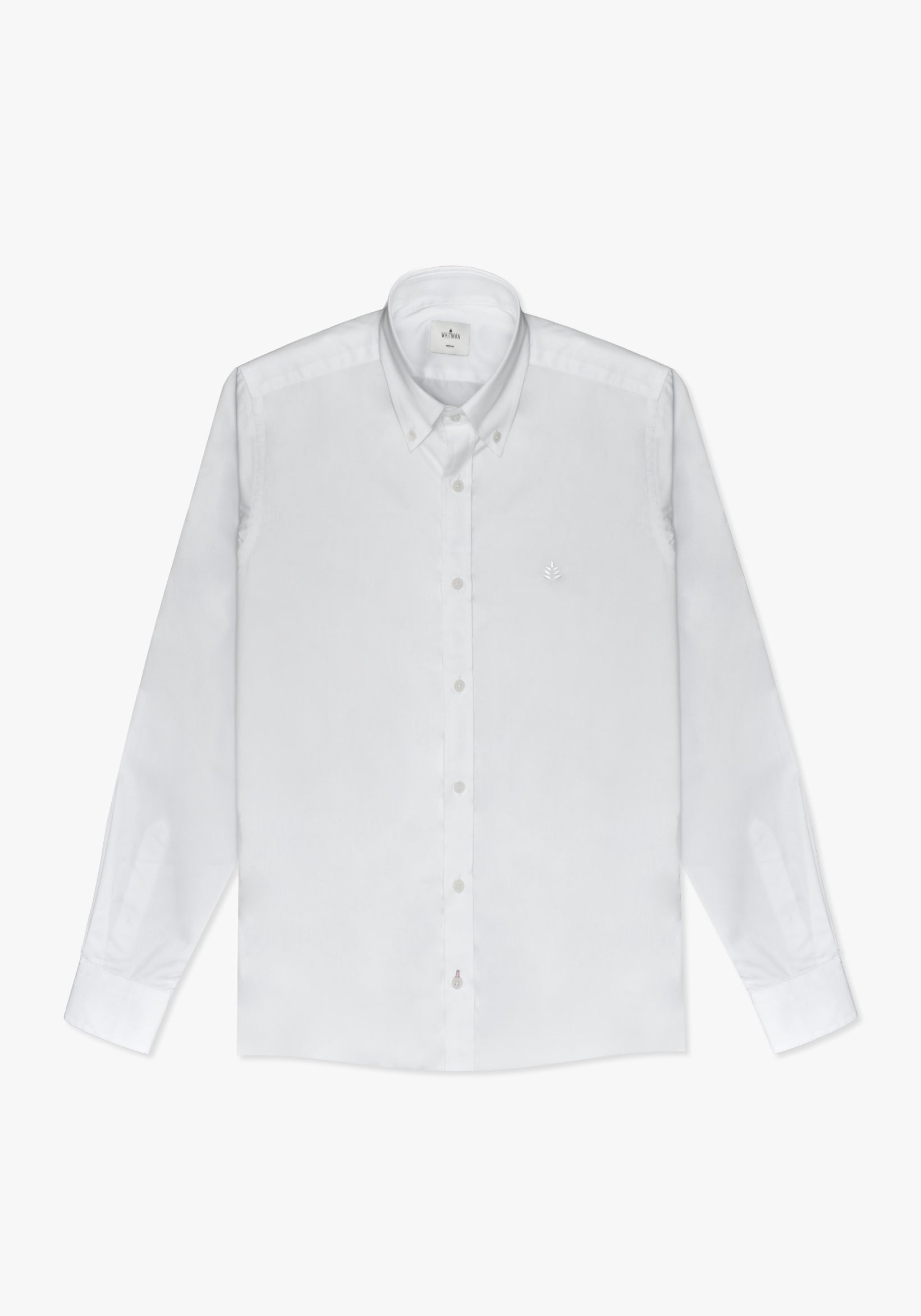 Camisa Whitman Blanca Cuello Button Down Dst