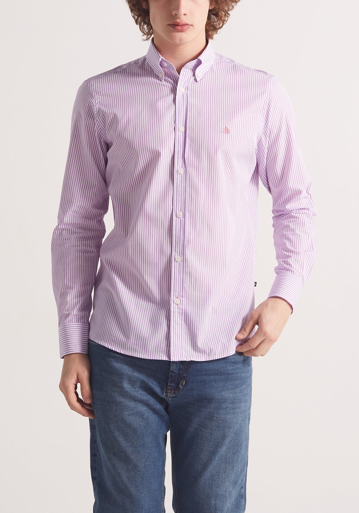 Camisa Whitman Líneas Lila-Blanco-2