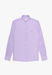 Camisa Whitman Líneas Morado - Blanco CBD