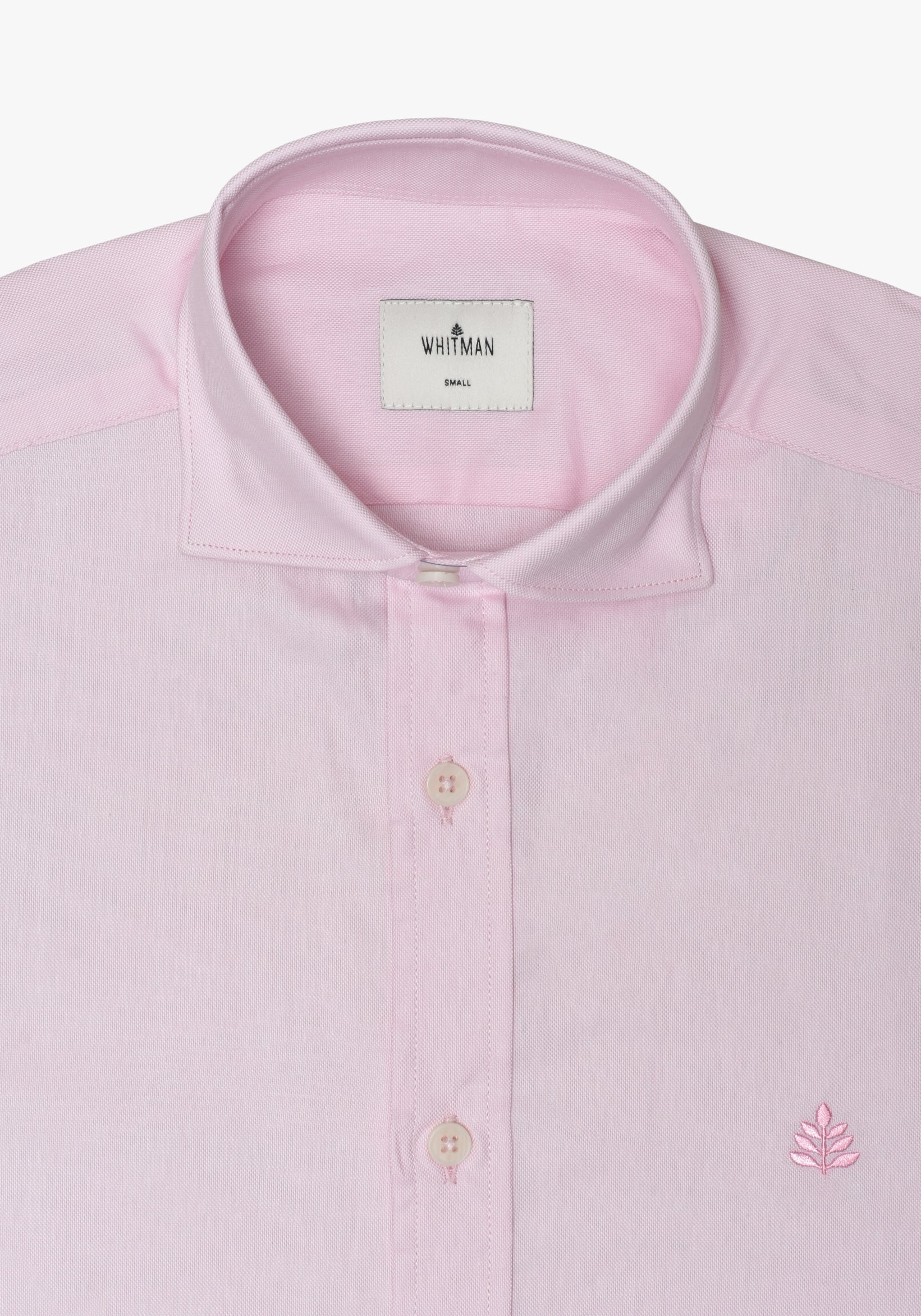 Camisa Whitman Rosada Cuello Francés