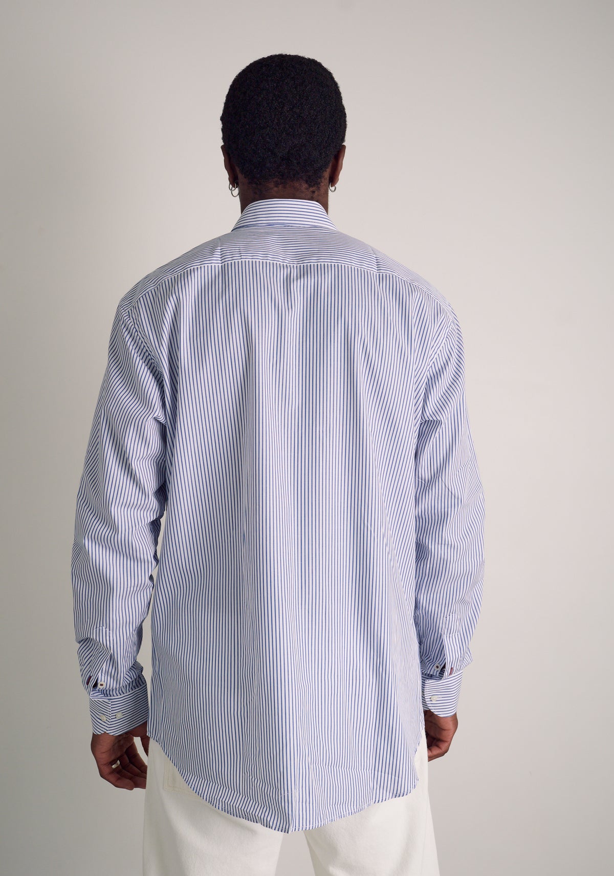 Camisa H CBD Rayas Azul Osc