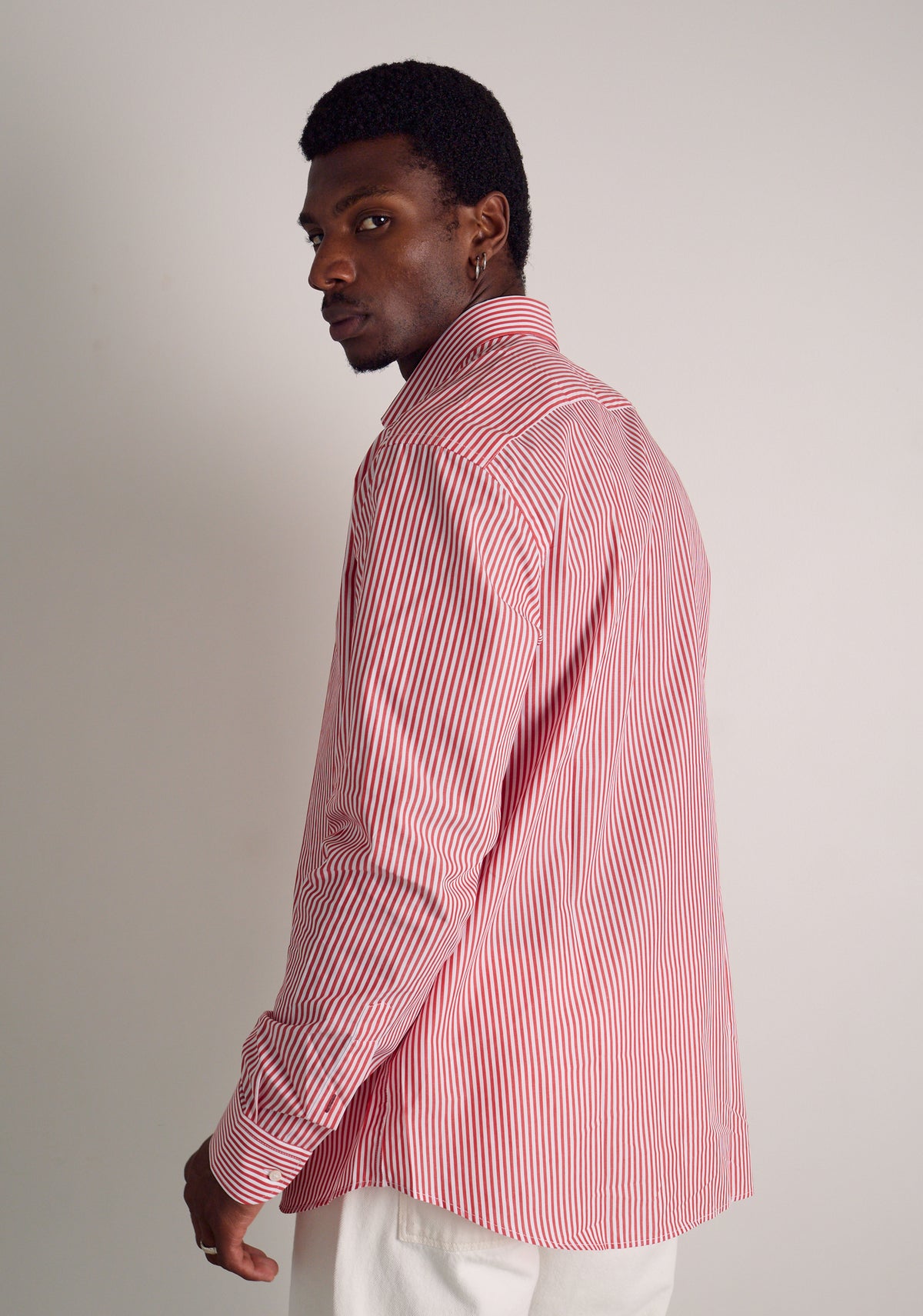 Camisa H CBD Rayas Med L-Vin Cereza