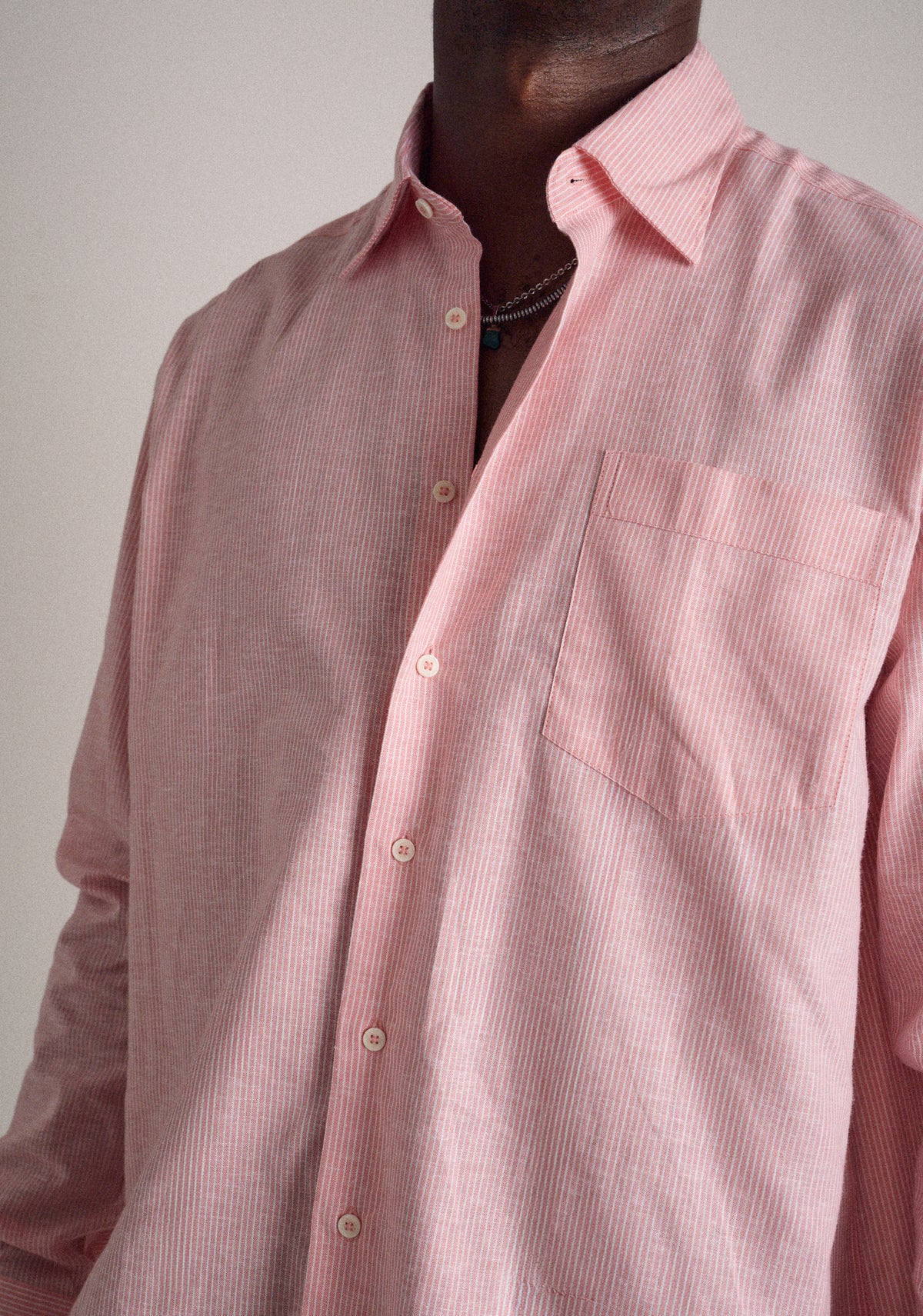 Camisa H CI Jamaica Rayas Delg Palo De Rosa-4