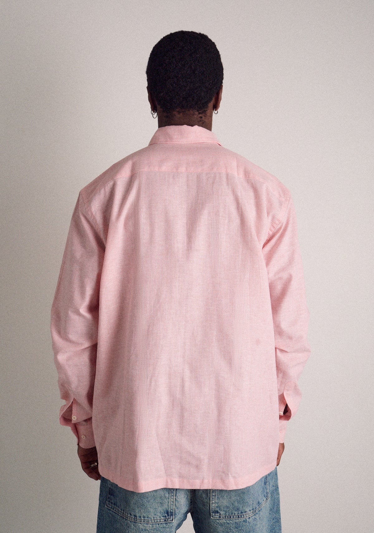 Camisa H CI Jamaica Rayas Delg Palo De Rosa-5