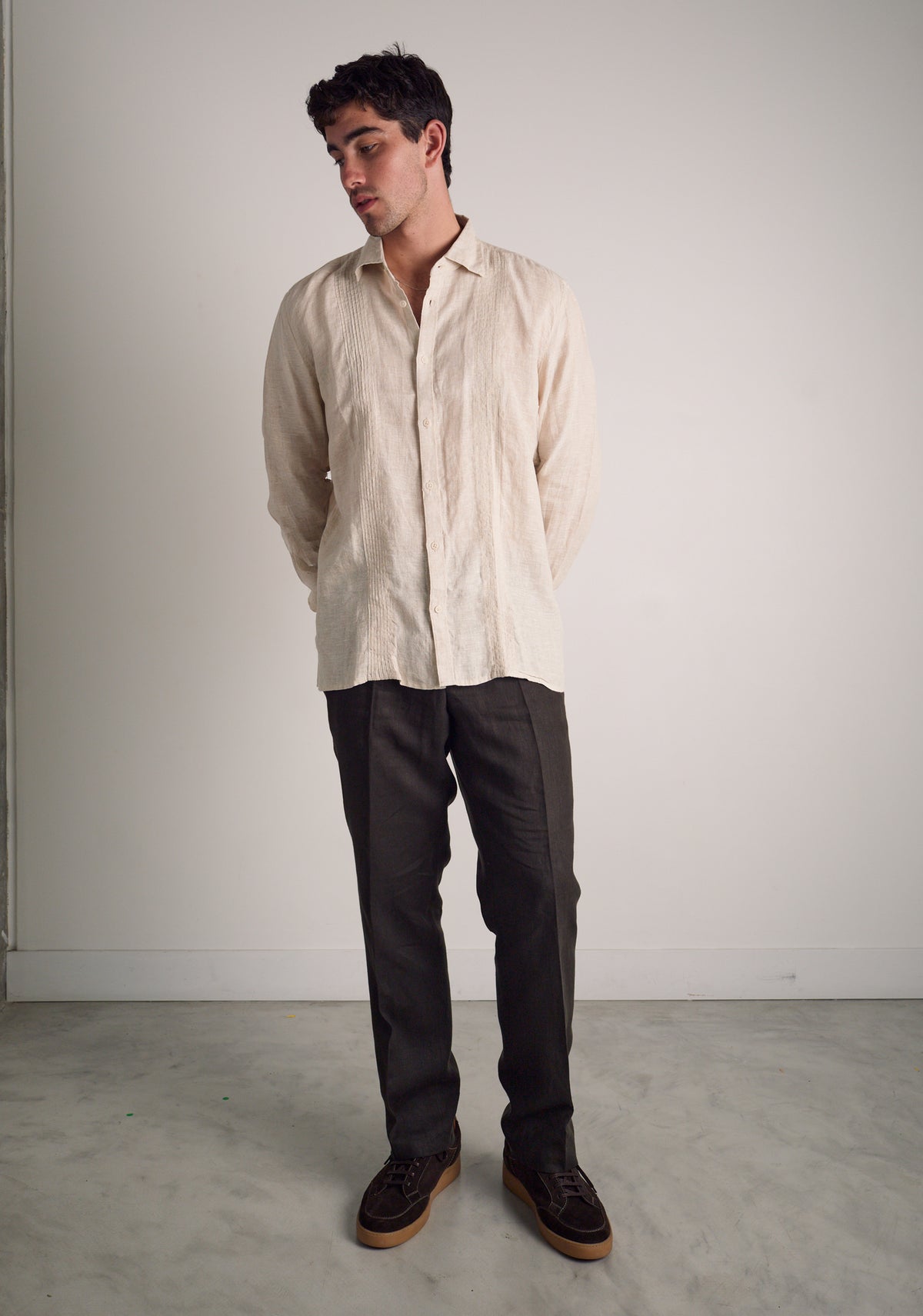 Camisa H Cachao Guayabera Avena
