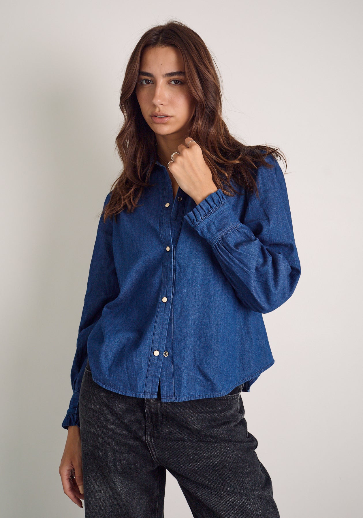 Camisa M Adria Indigo Azul Oscuro-4