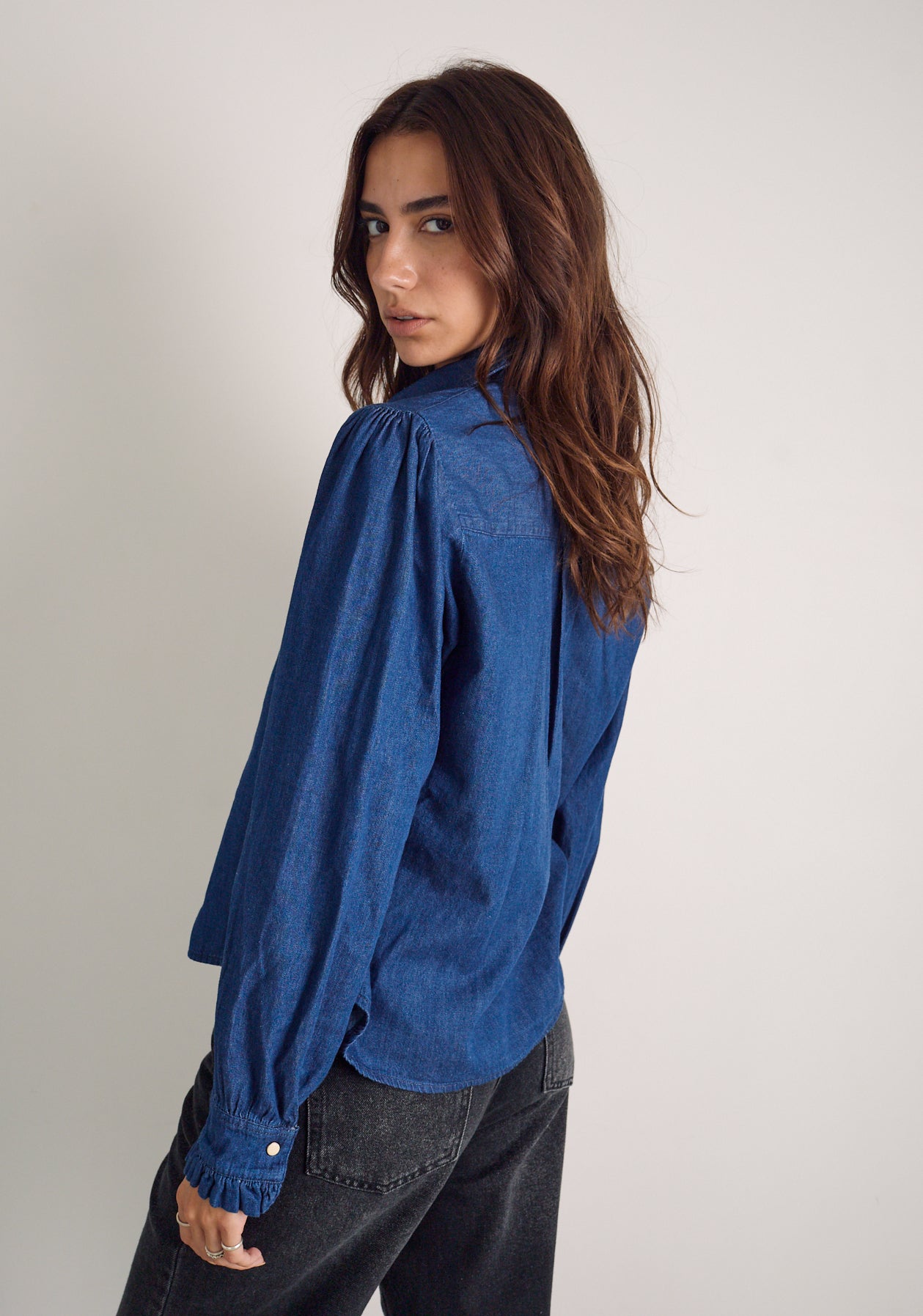 Camisa M Adria Indigo Azul Oscuro-6
