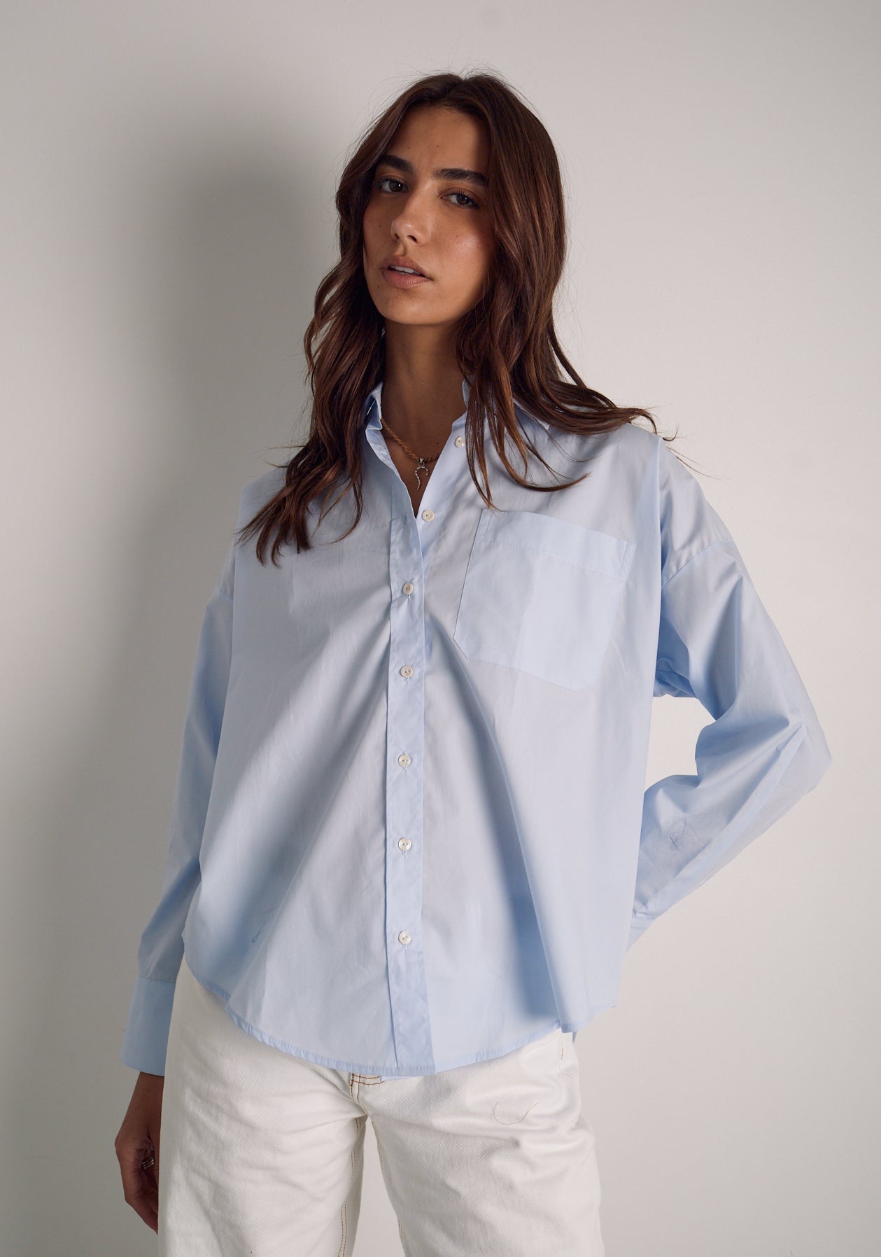 Camisa M Antonella Azul Claro