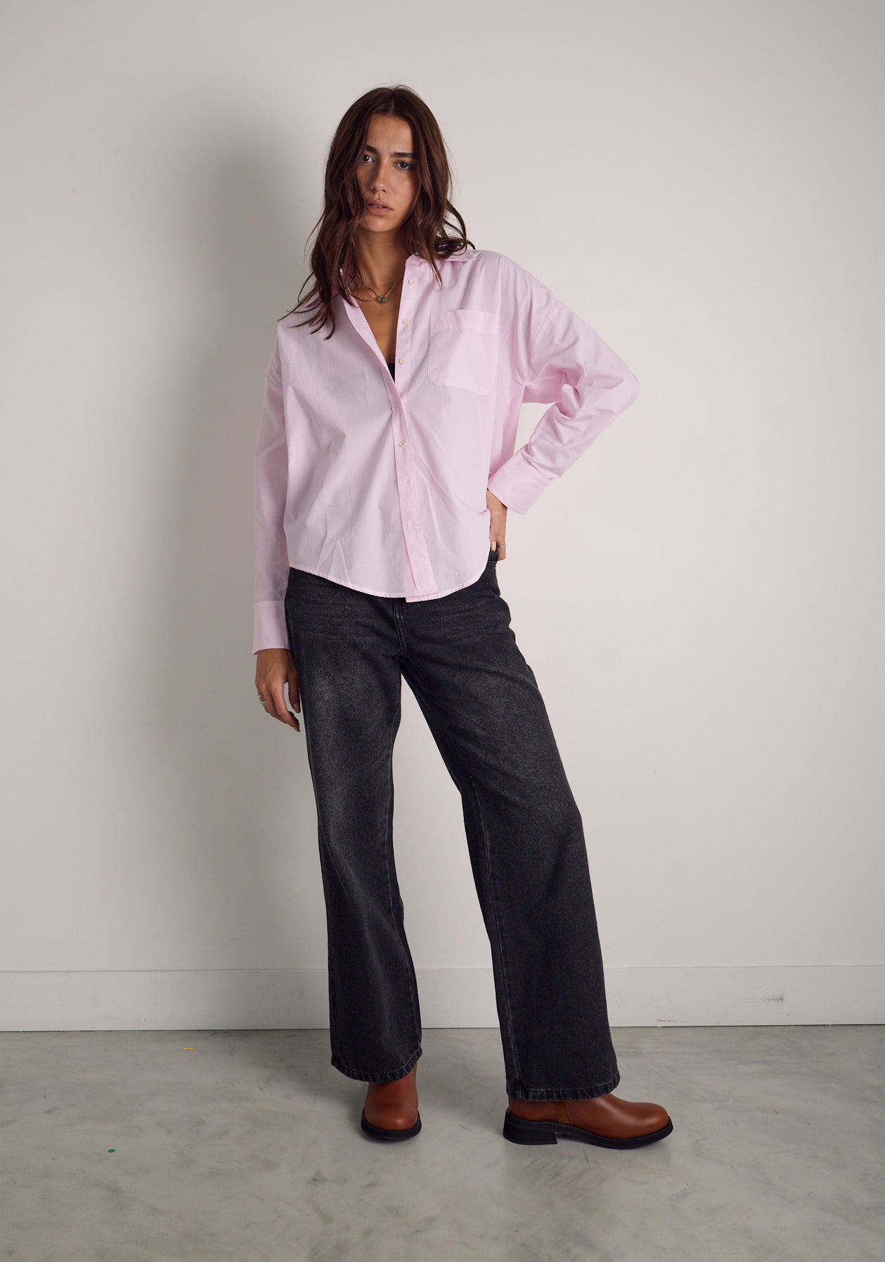 Camisa M Antonella Rayas Del Rosado