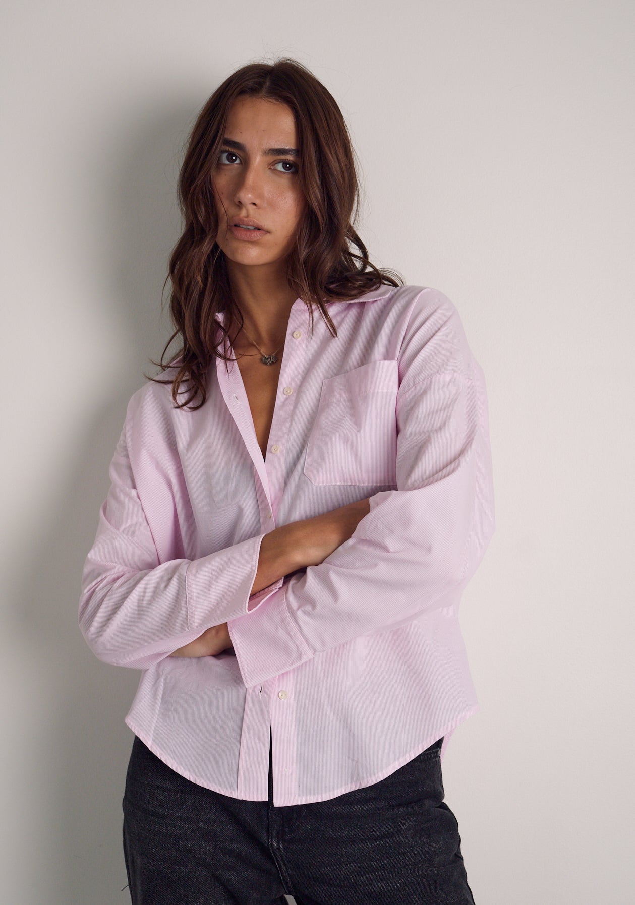Camisa M Antonella Rayas Del Rosado-3